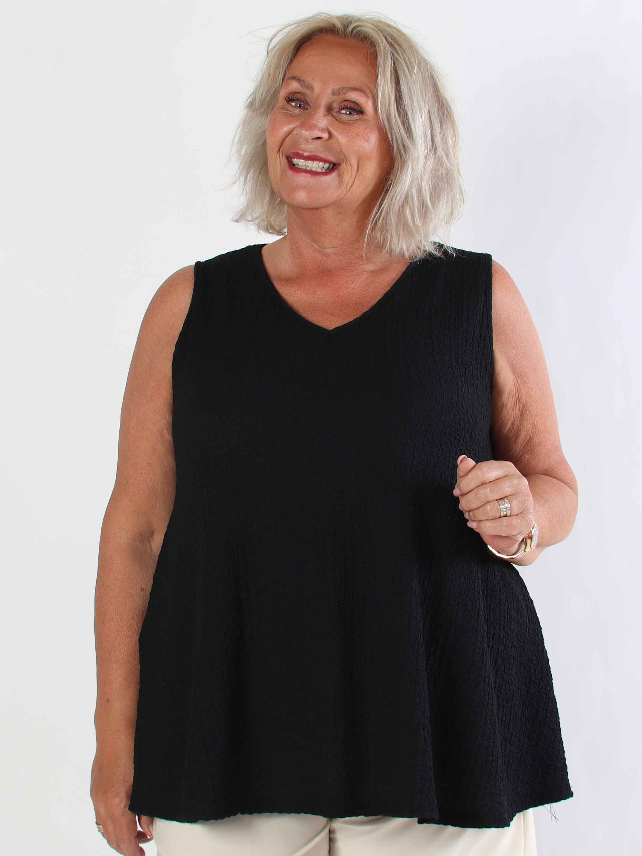 Carme - Söt plus size tunika i viskosblandning och lös passform