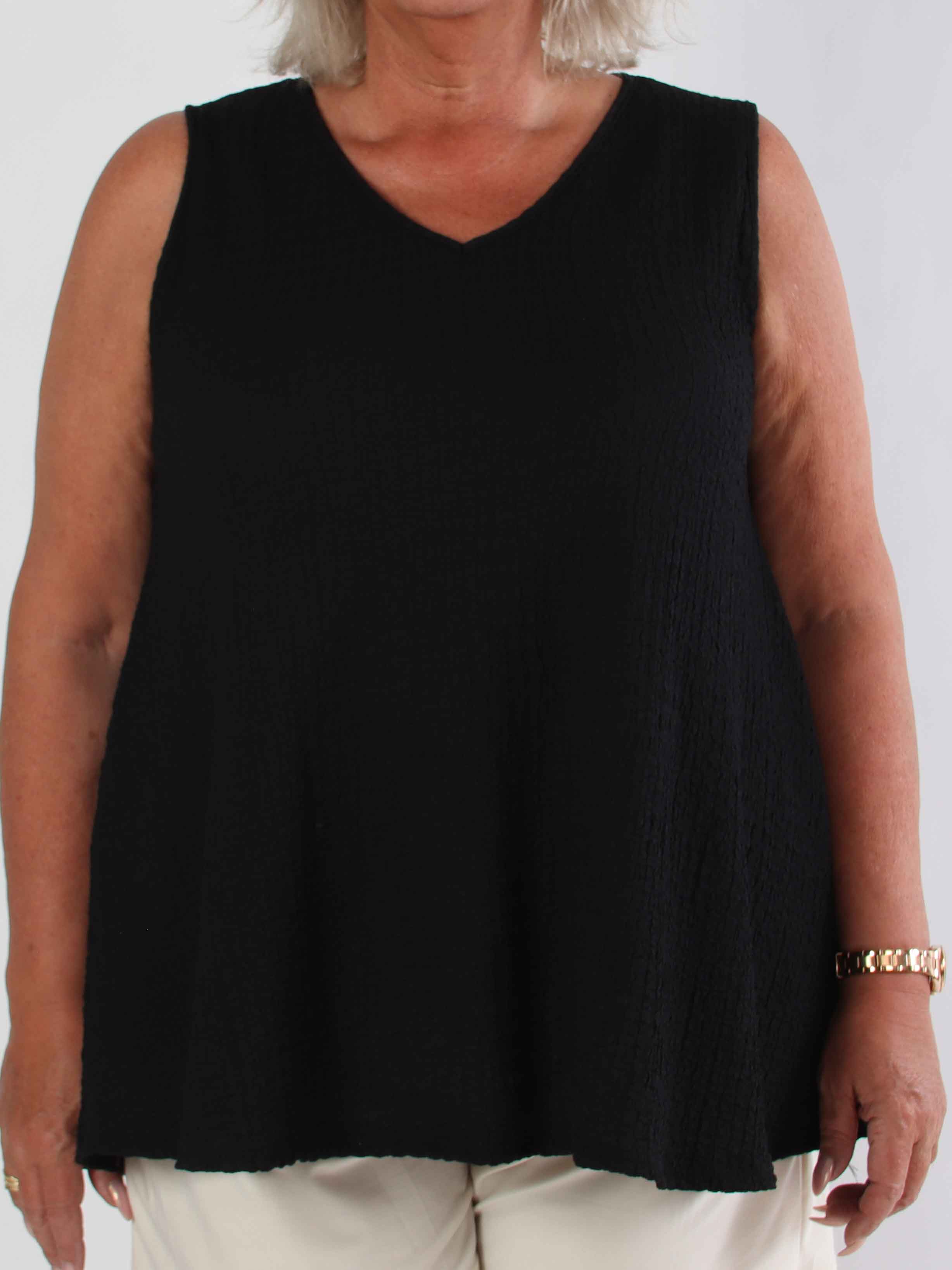 Carme - Söt plus size tunika i viskosblandning och lös passform