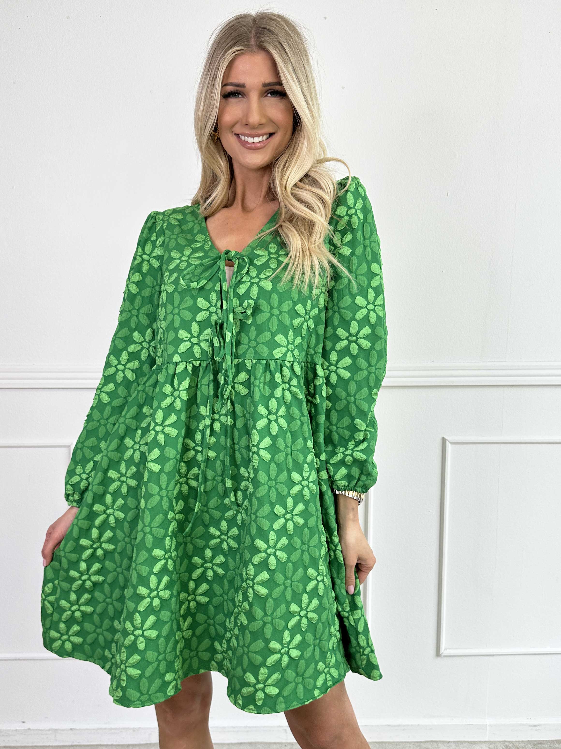 Cersei - Söt klänning med blommor och rosetter