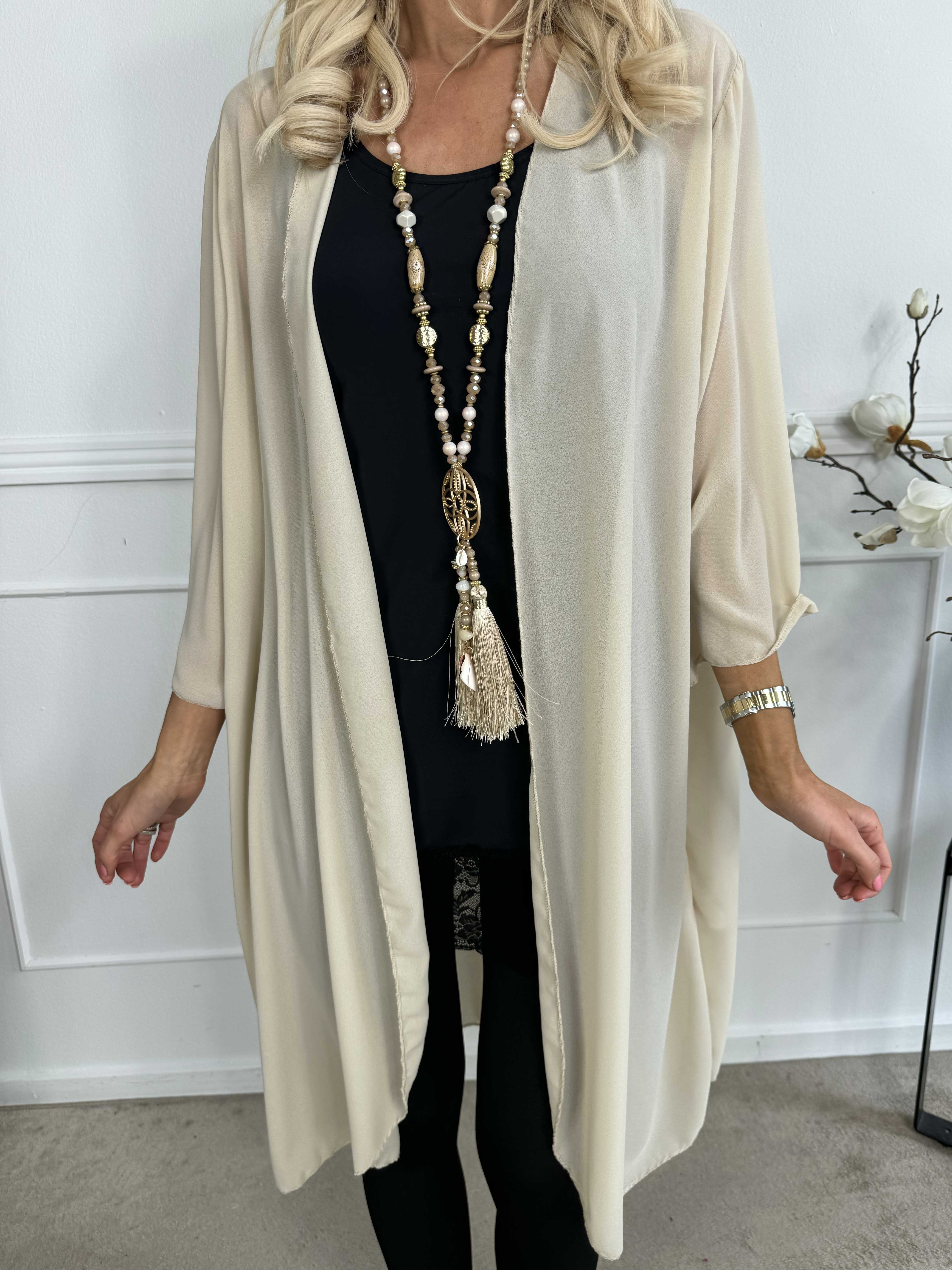 Christina - Lätt, halvgenomskinlig kofta