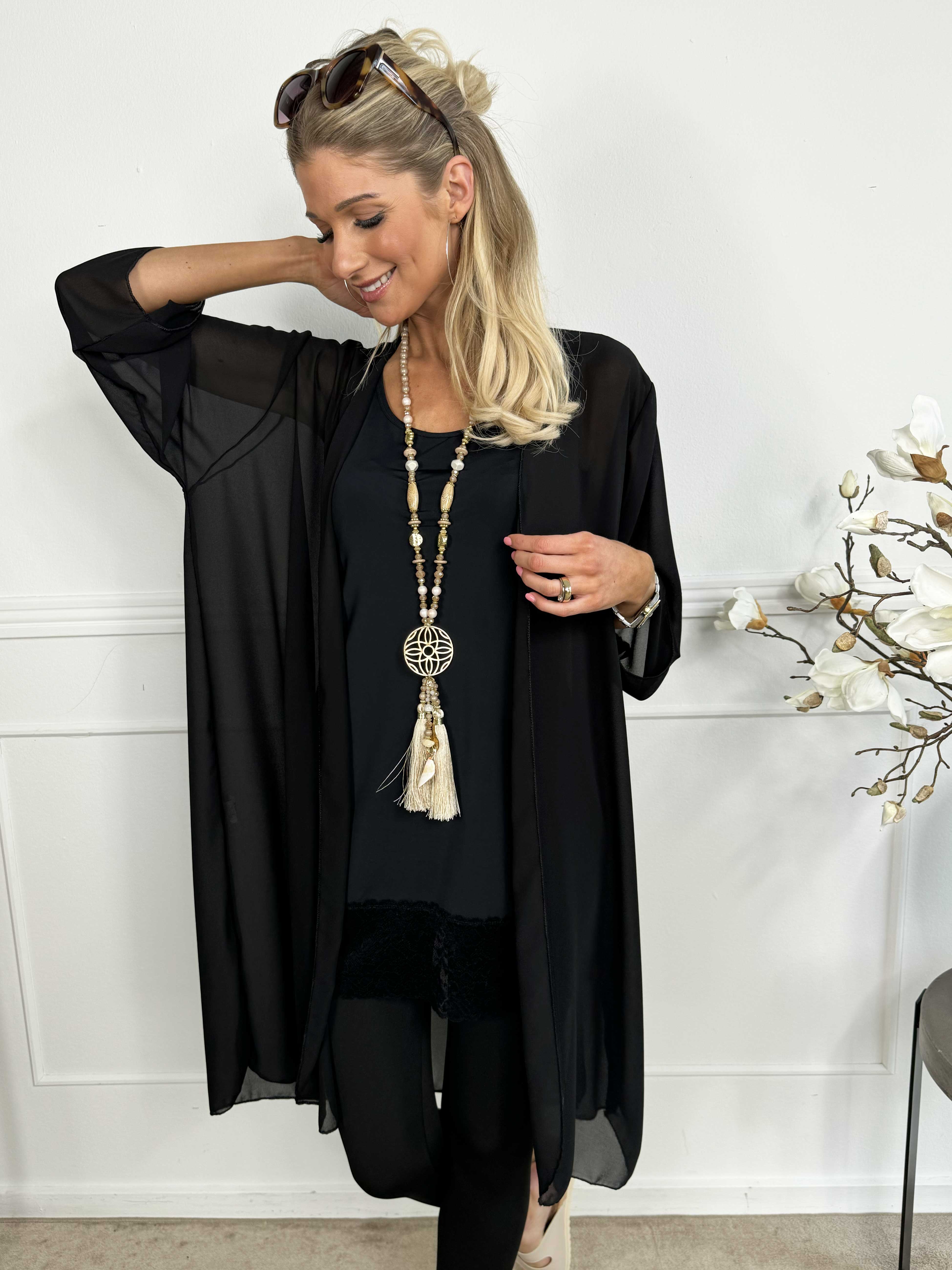 Christina - Lätt, halvgenomskinlig kofta