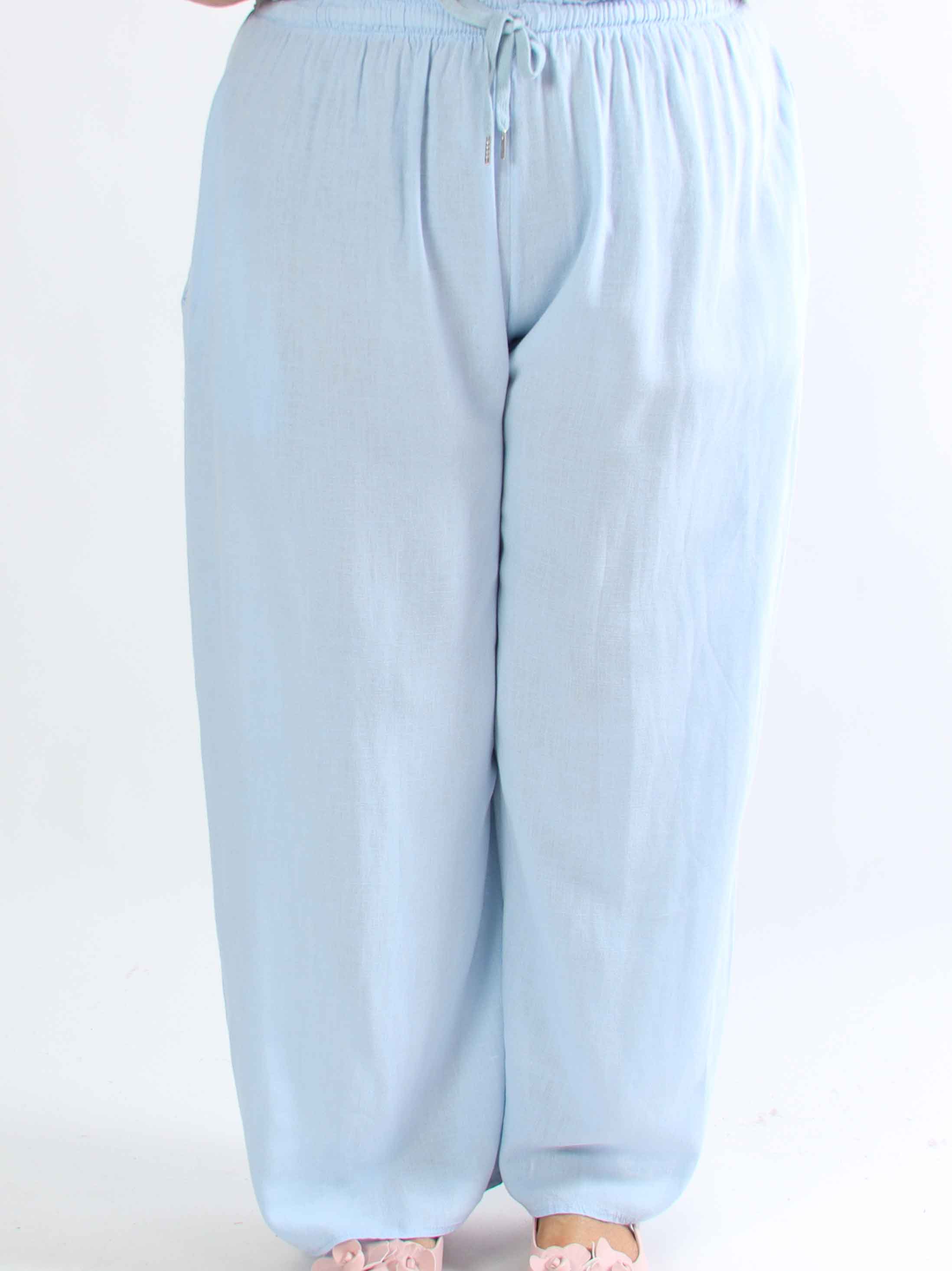 Clara - Vida byxor i viskos och linne