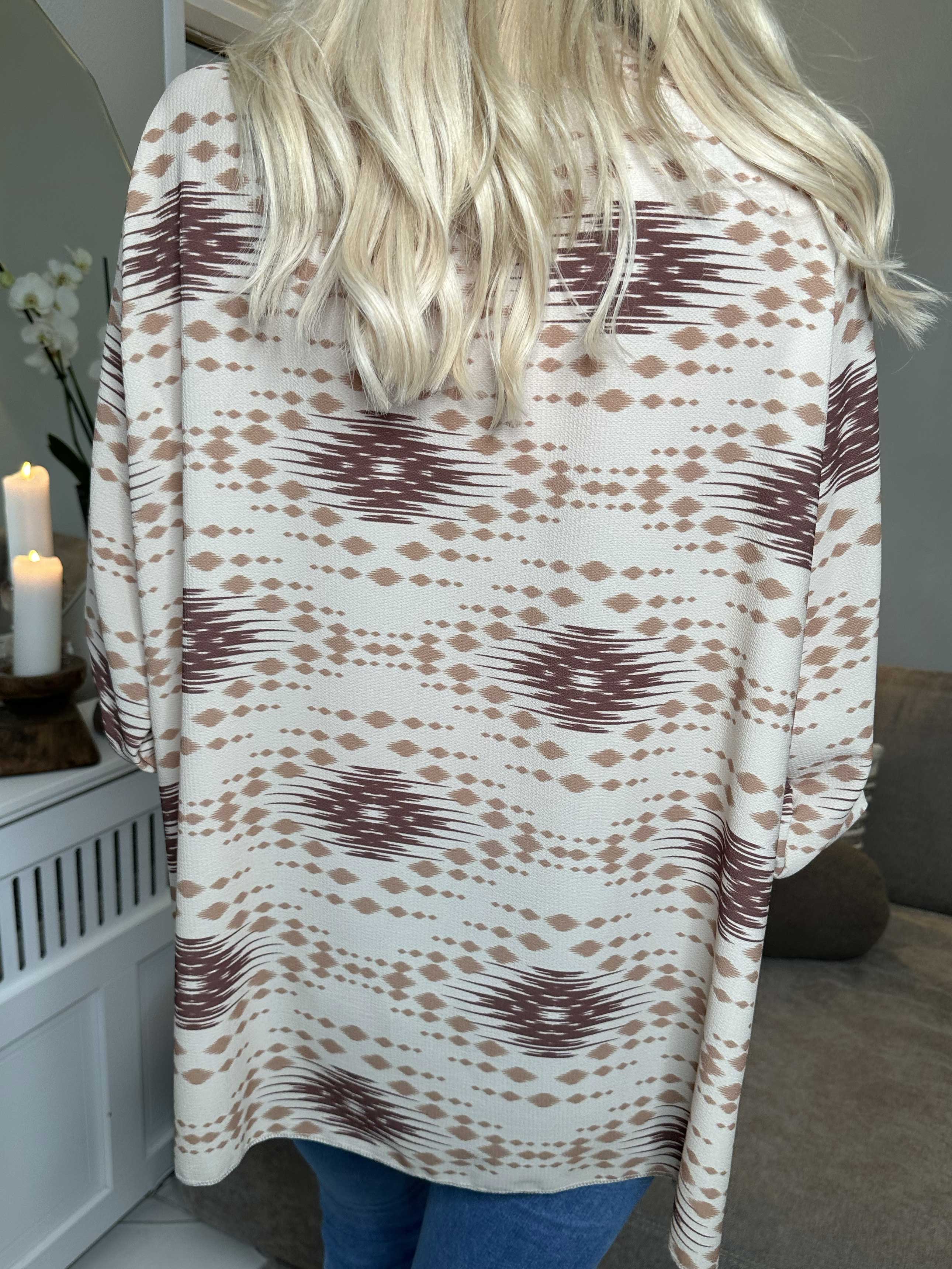 Claudia Pattern - Tunika med tryck och dragkedja