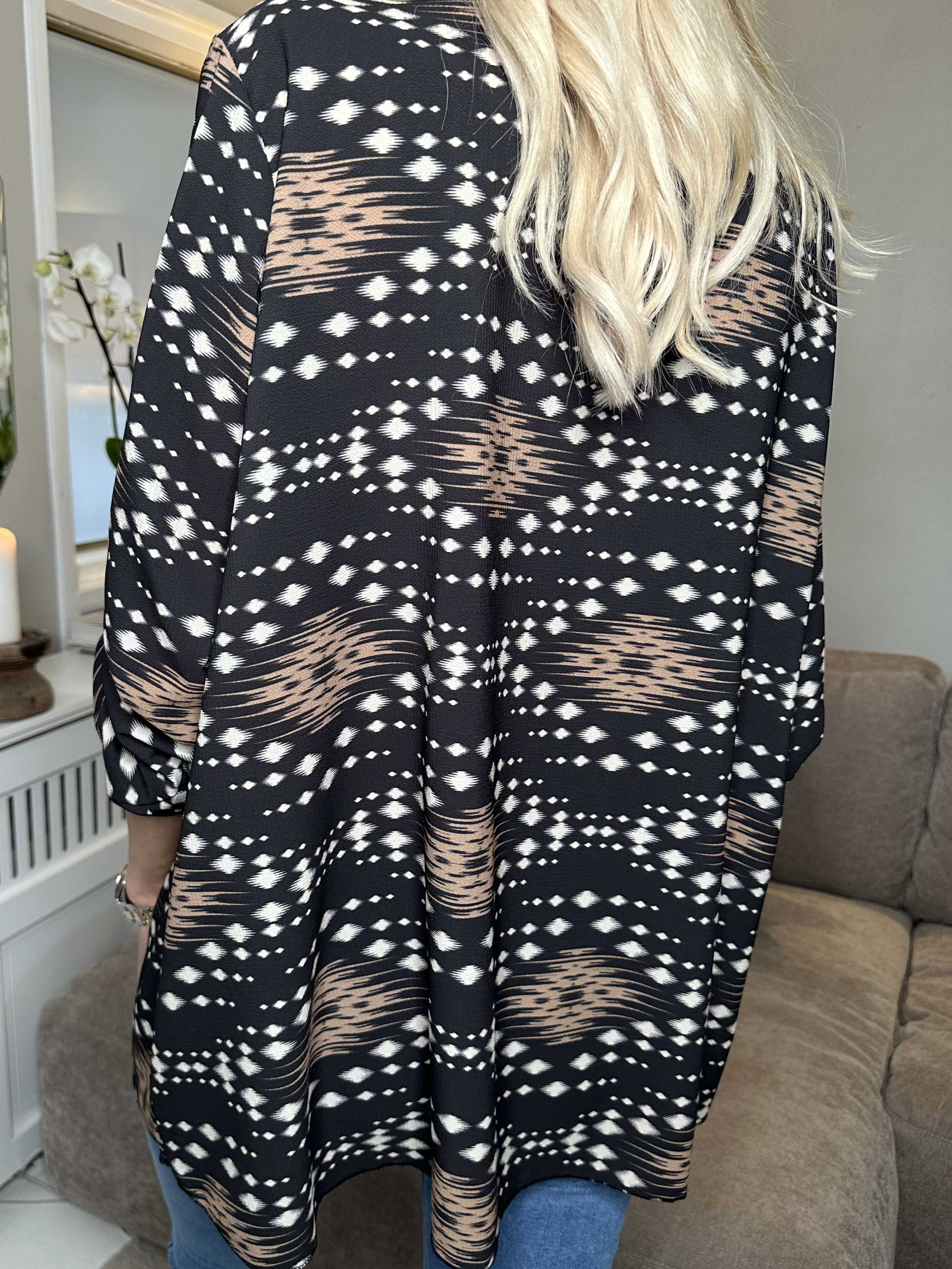 Claudia Pattern - Tunika med tryck och dragkedja