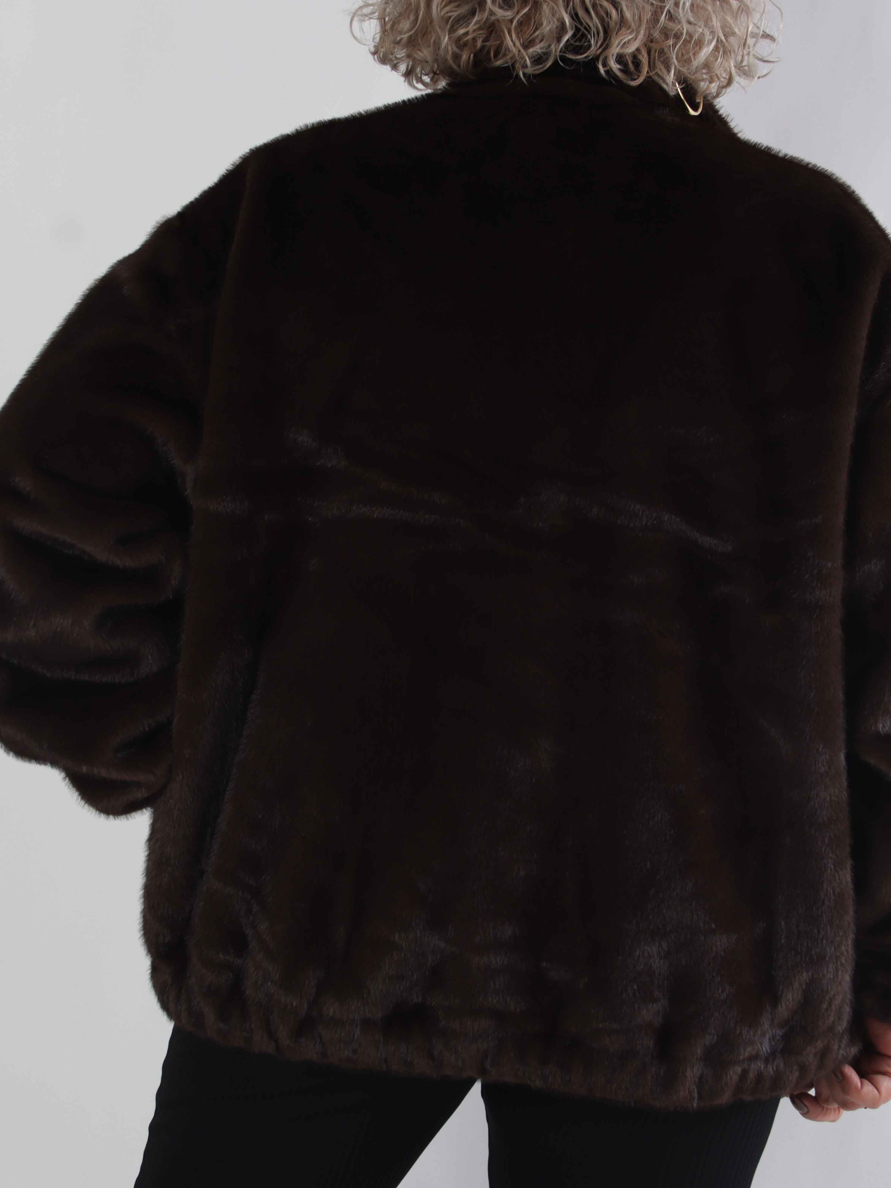 Daniela - Mjuk bomberjacka i fuskpäls