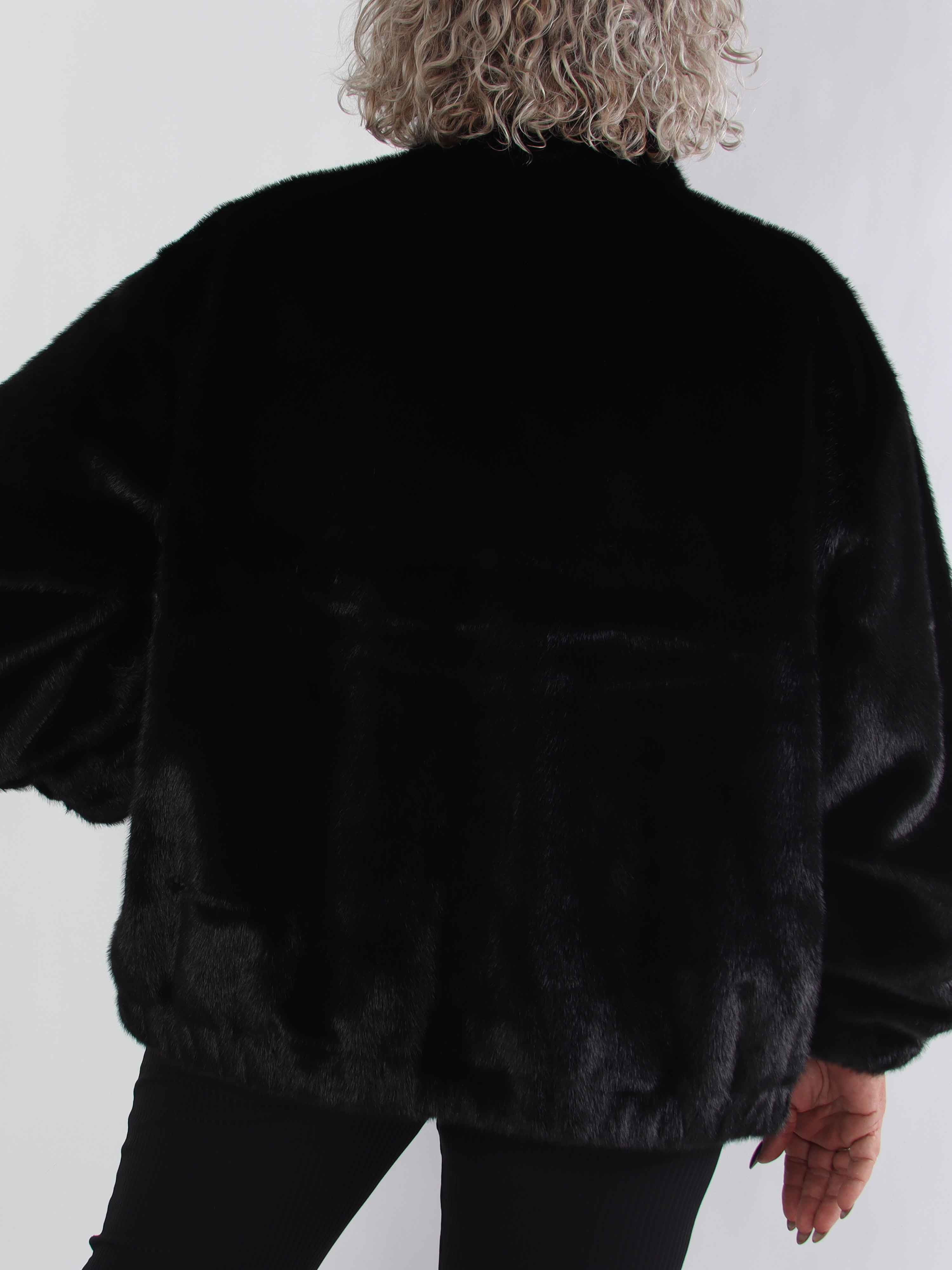 Daniela - Mjuk bomberjacka i fuskpäls