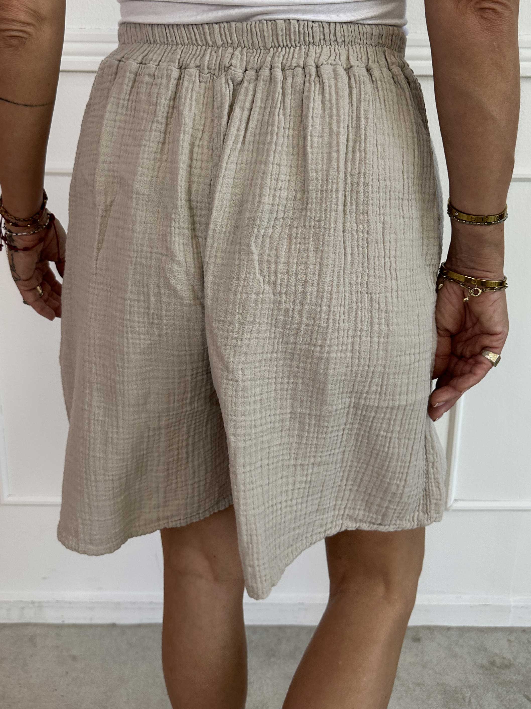 Delia - Bløde oversized shorts i bomuld