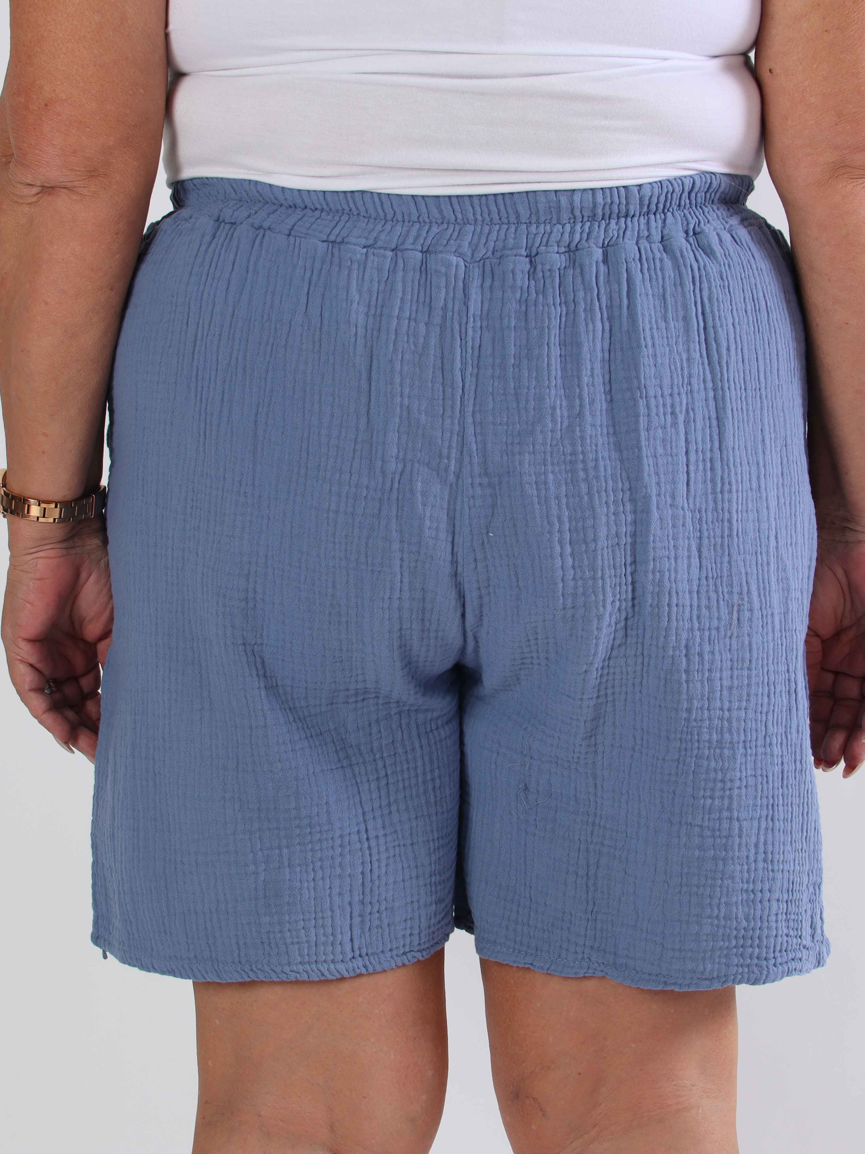 Delia - Mjuka plus size shorts i bomull