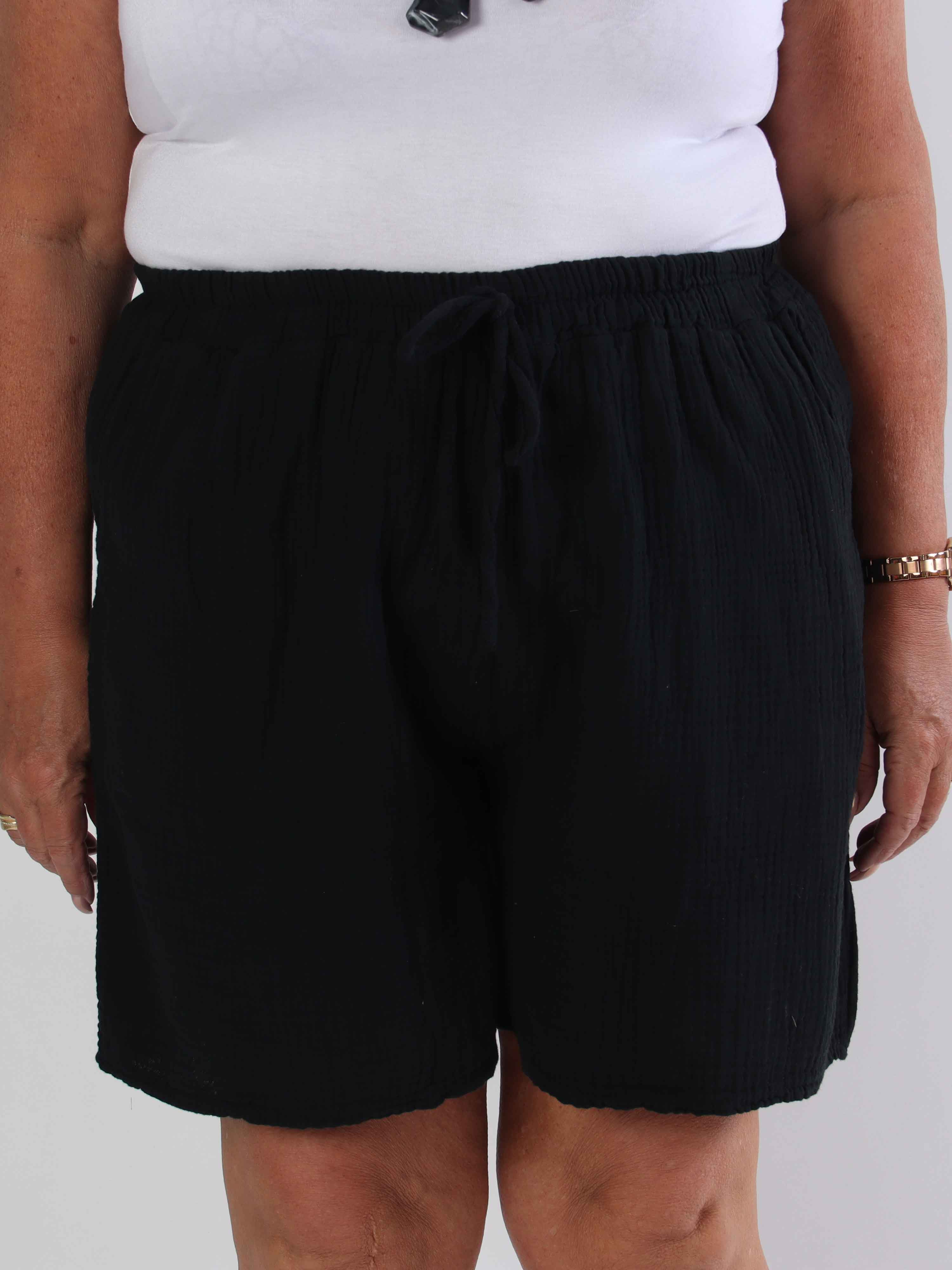 Delia - Mjuka plus size shorts i bomull