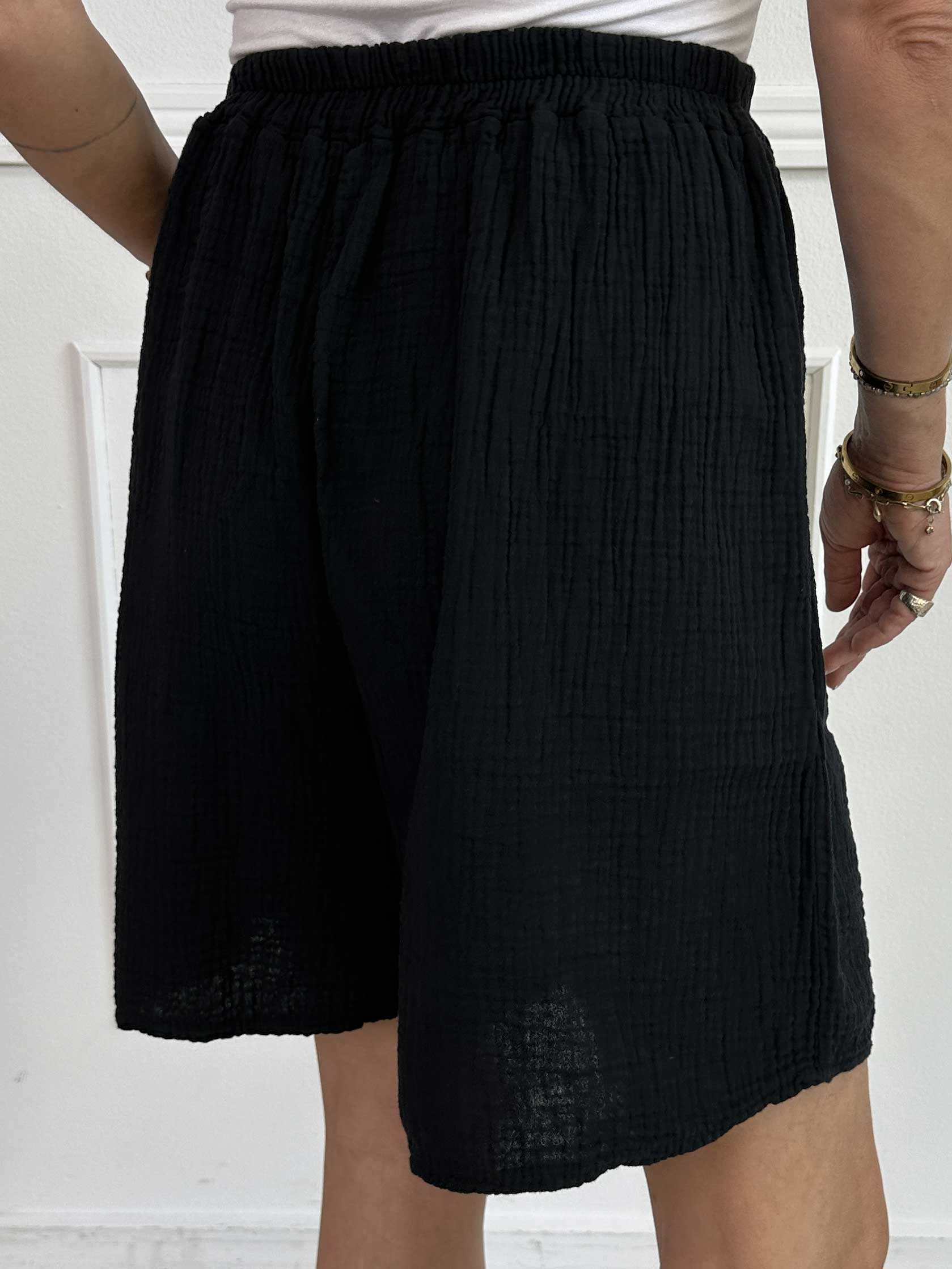 Delia - Bløde oversized shorts i bomuld