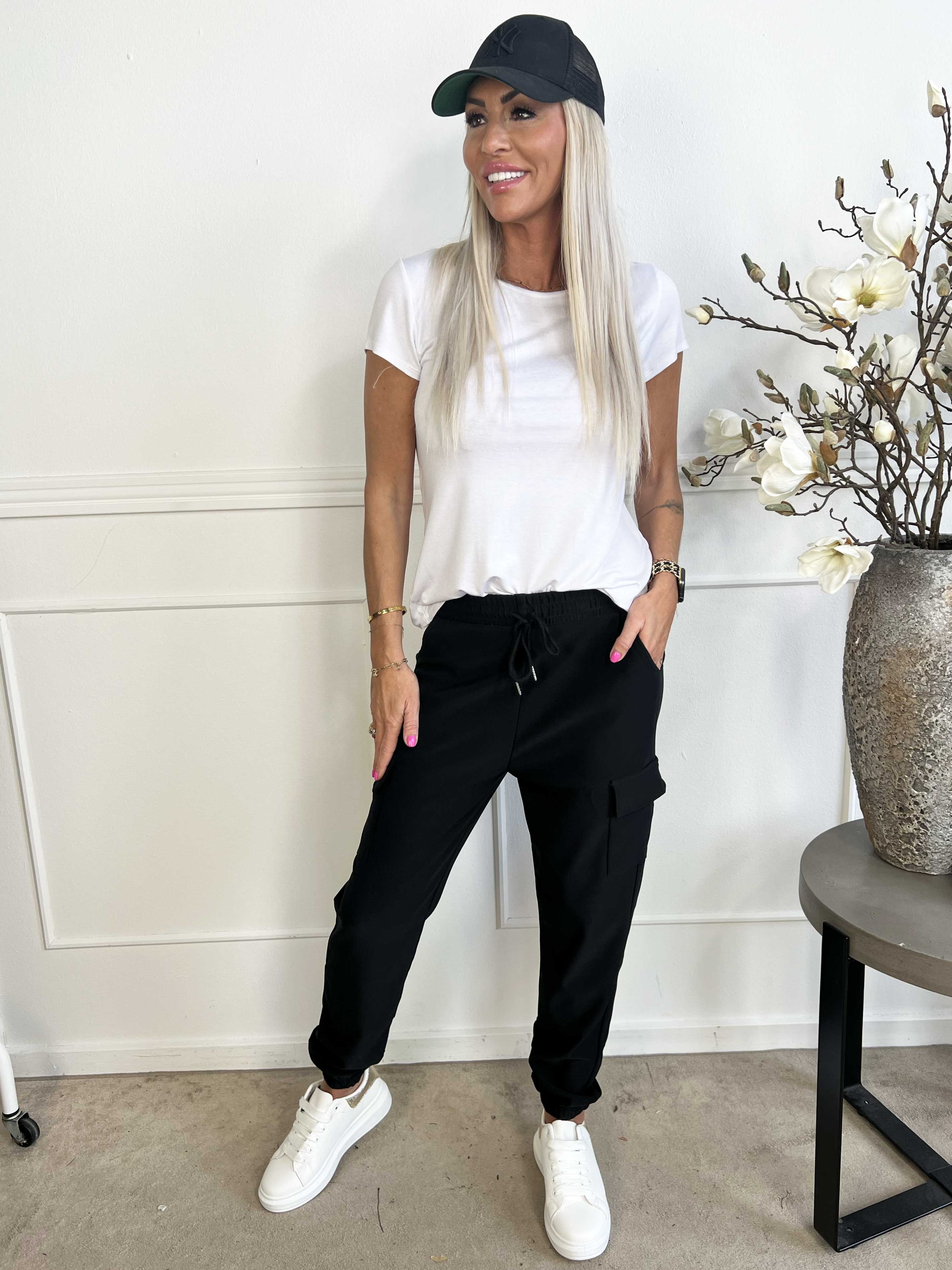 Denise - Coola cargobyxor med sidofickor