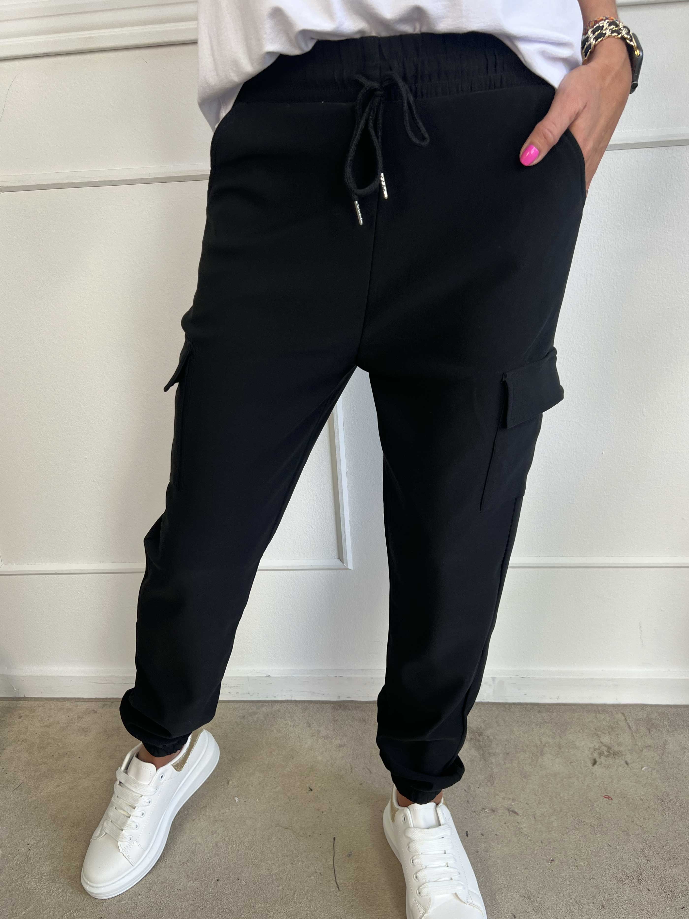 Denise - Coola cargobyxor med sidofickor