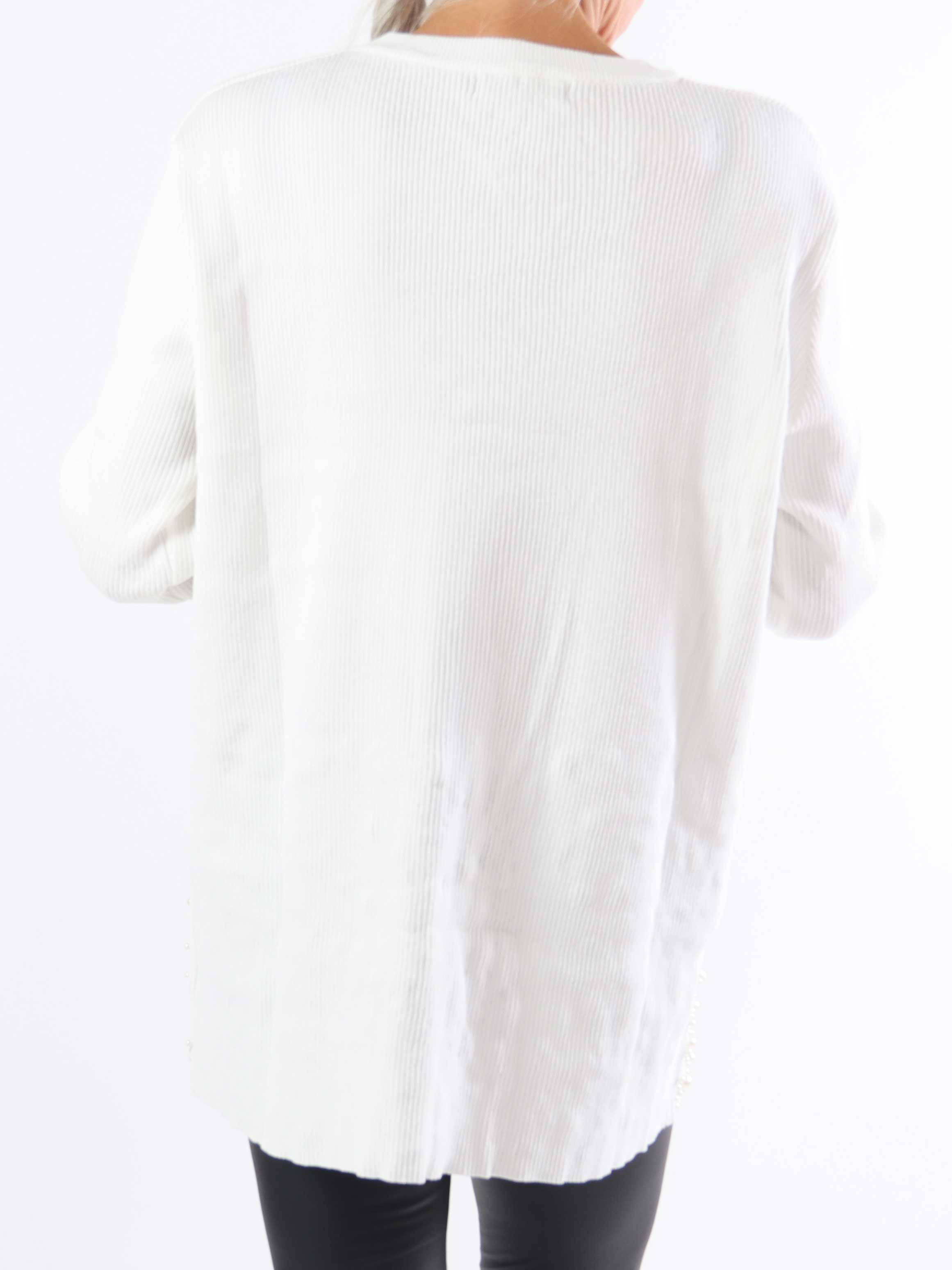 Diantha - Blus i viskos med pärlor och mycket stretch