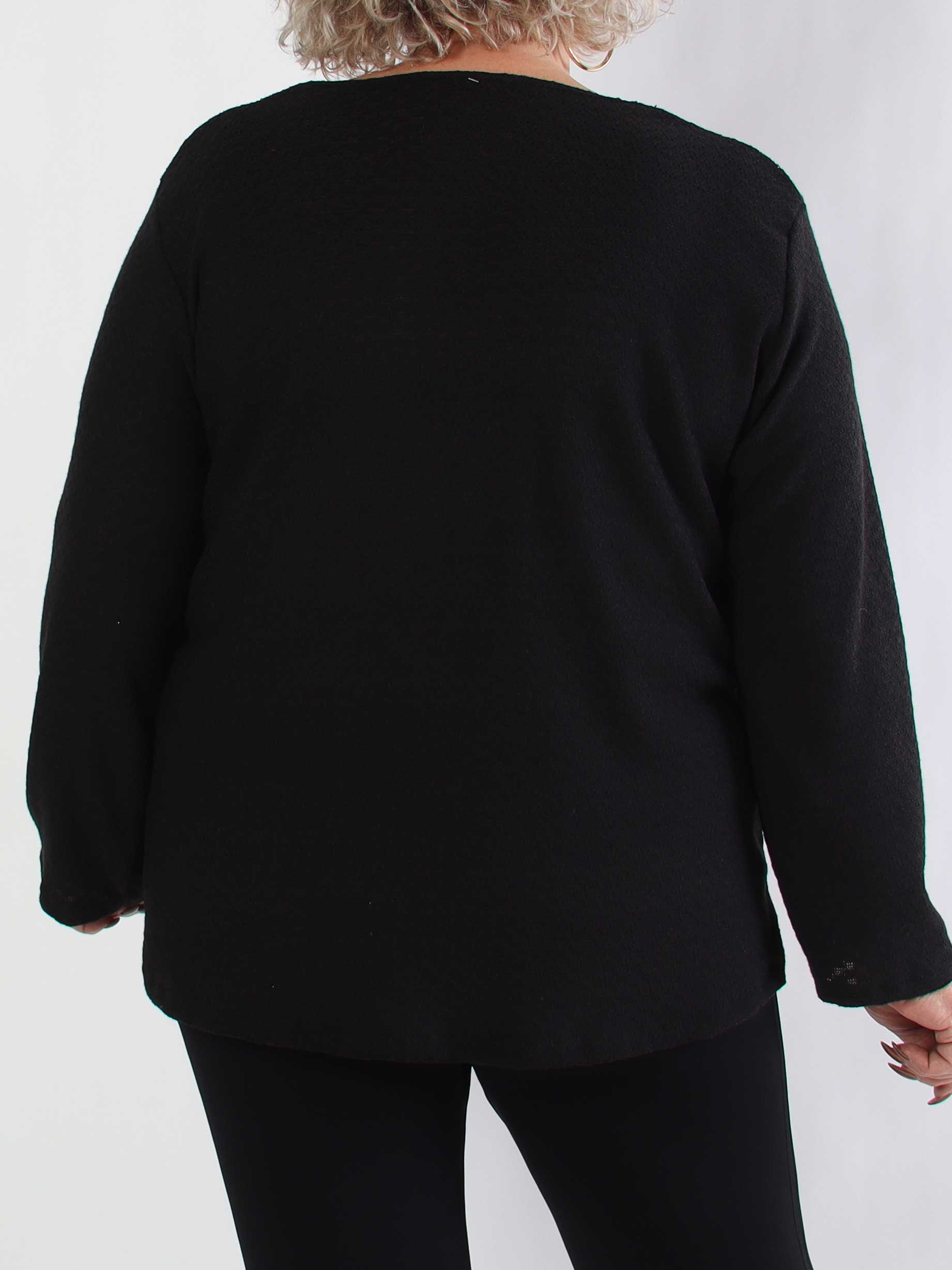 Dido - Plus size tunika i let strik med lynlås