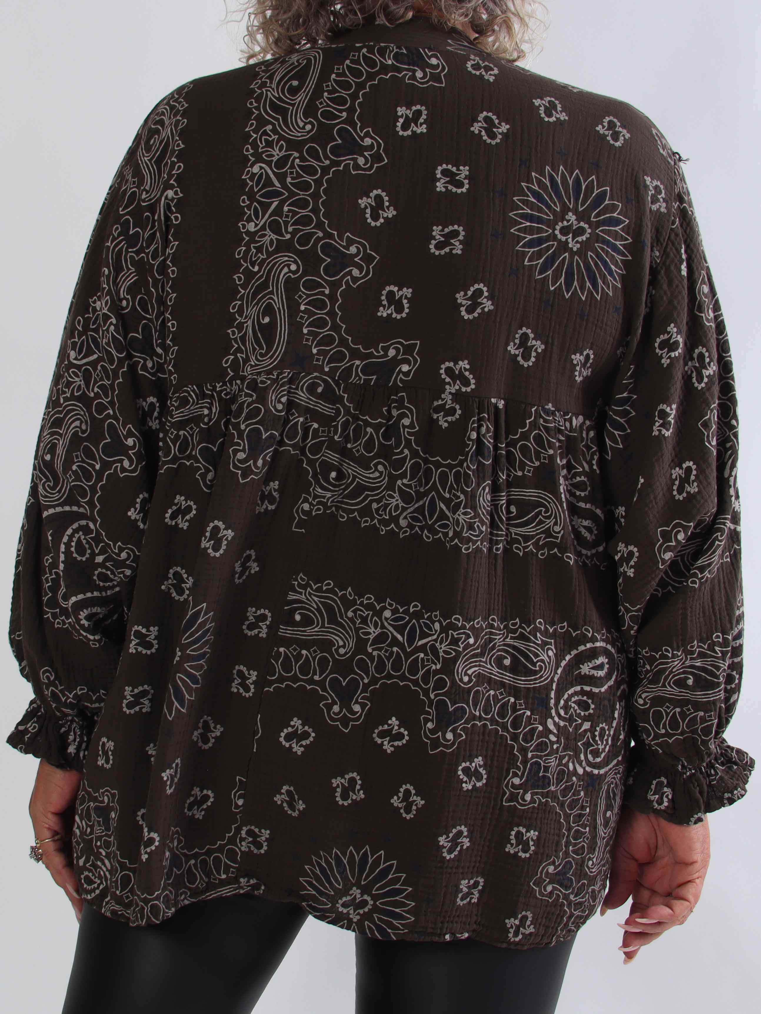 Diva Paisley – Plus size tunika i mjuk bomullsmuslin med paisleymönster
