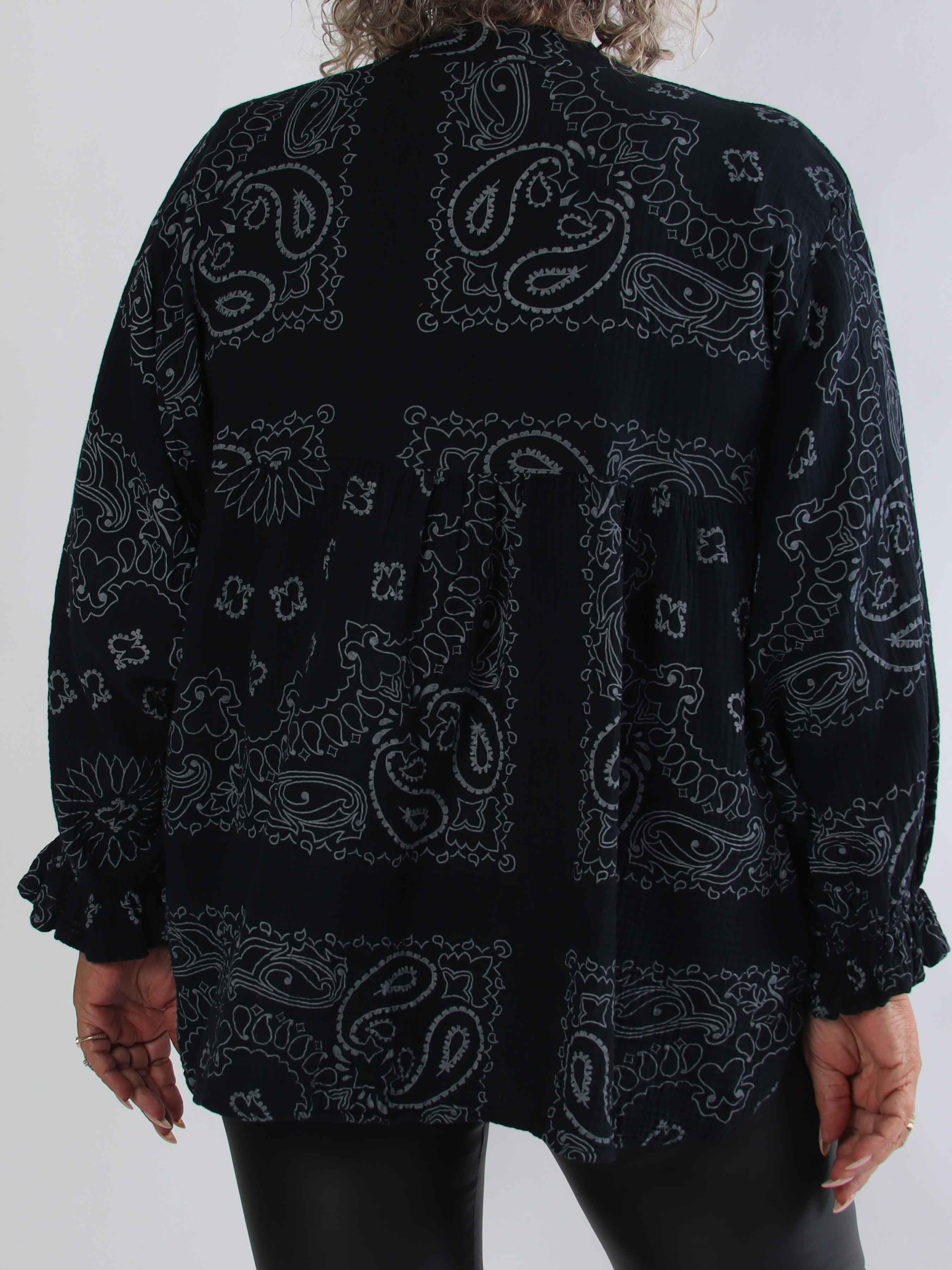 Diva Paisley – Plus size tunika i mjuk bomullsmuslin med paisleymönster
