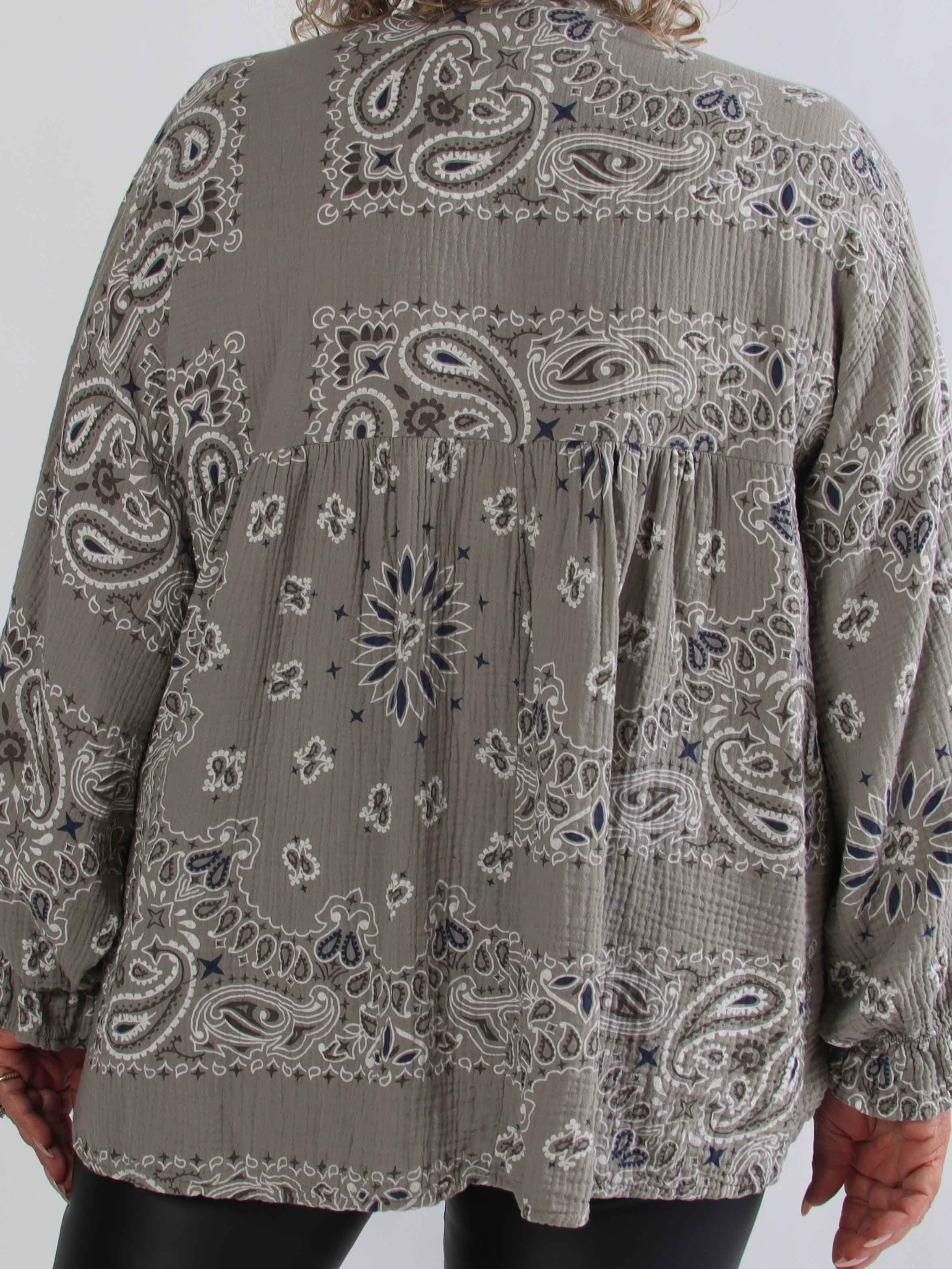 Diva Paisley – Plus size tunika i mjuk bomullsmuslin med paisleymönster
