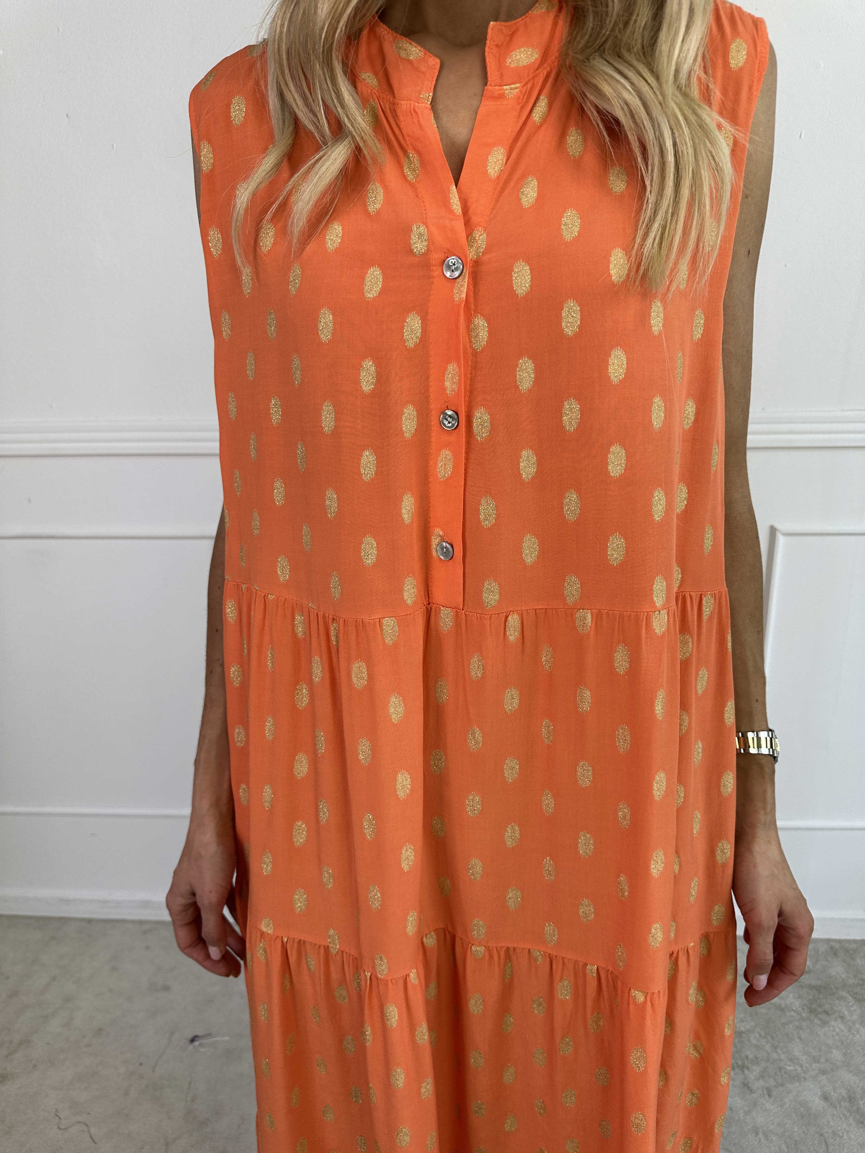 Dotti Gold Sleeveless - Klänning  med lager på lager look i viskos