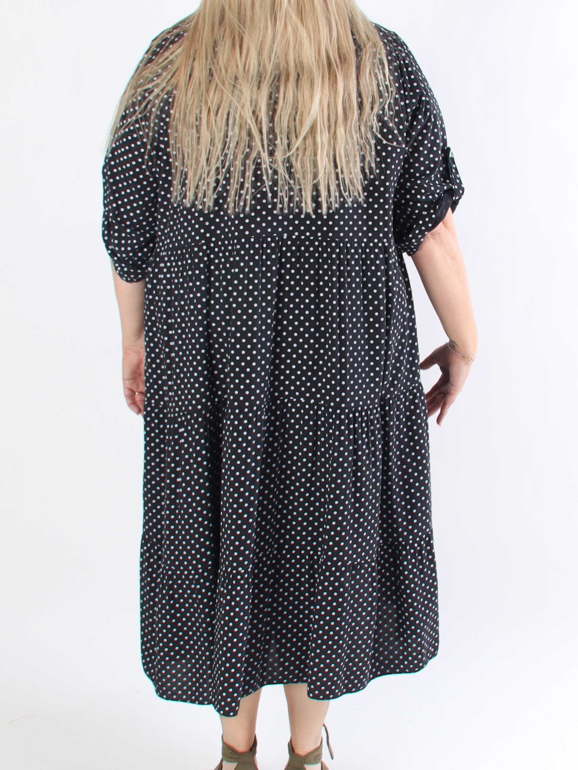 Dotti - Plus size-klänning med lager på lager-look i viskos