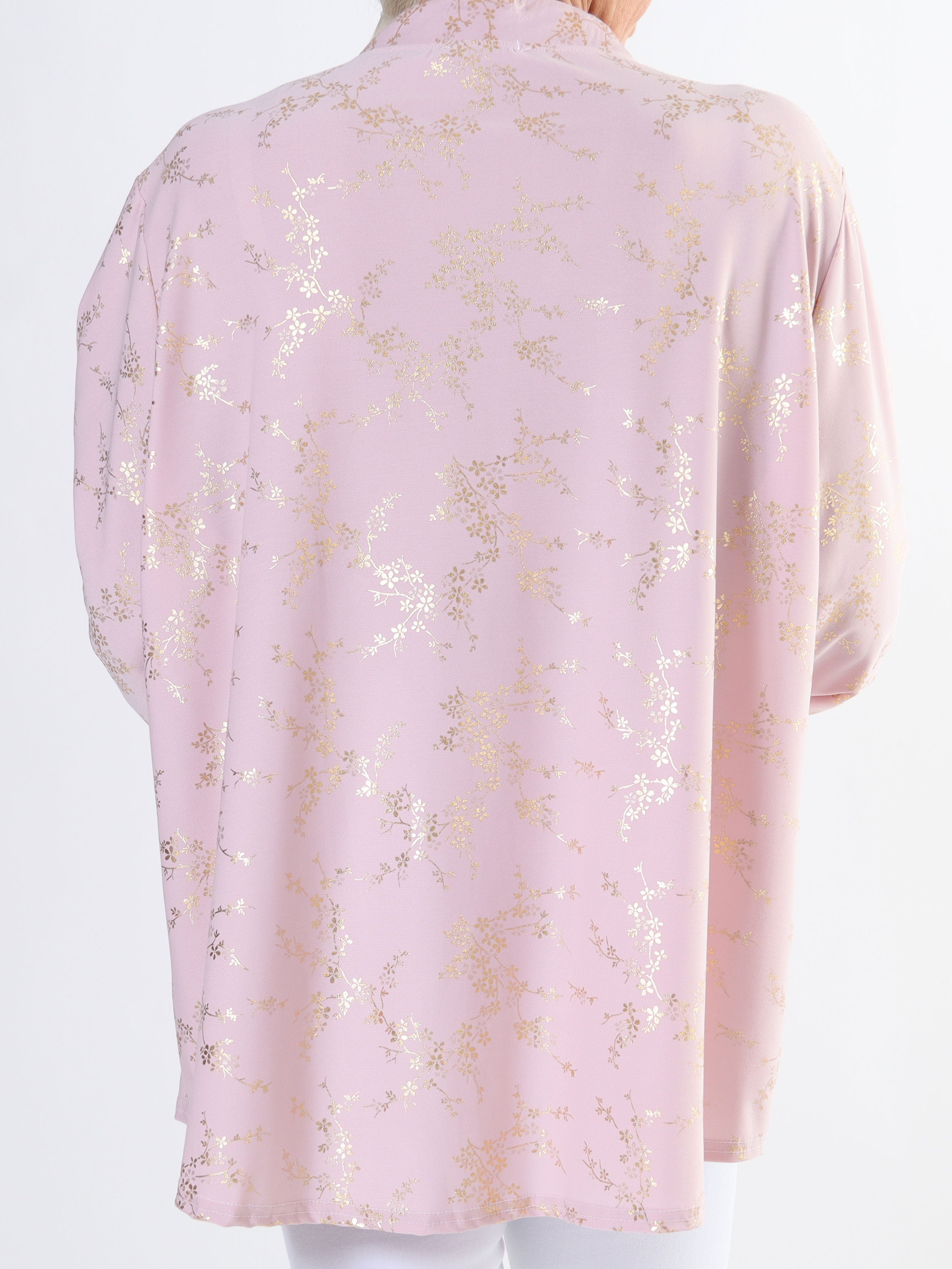 Ebba Gold - Söt plus size-blus i stretchigt tyg med gulddetaljer