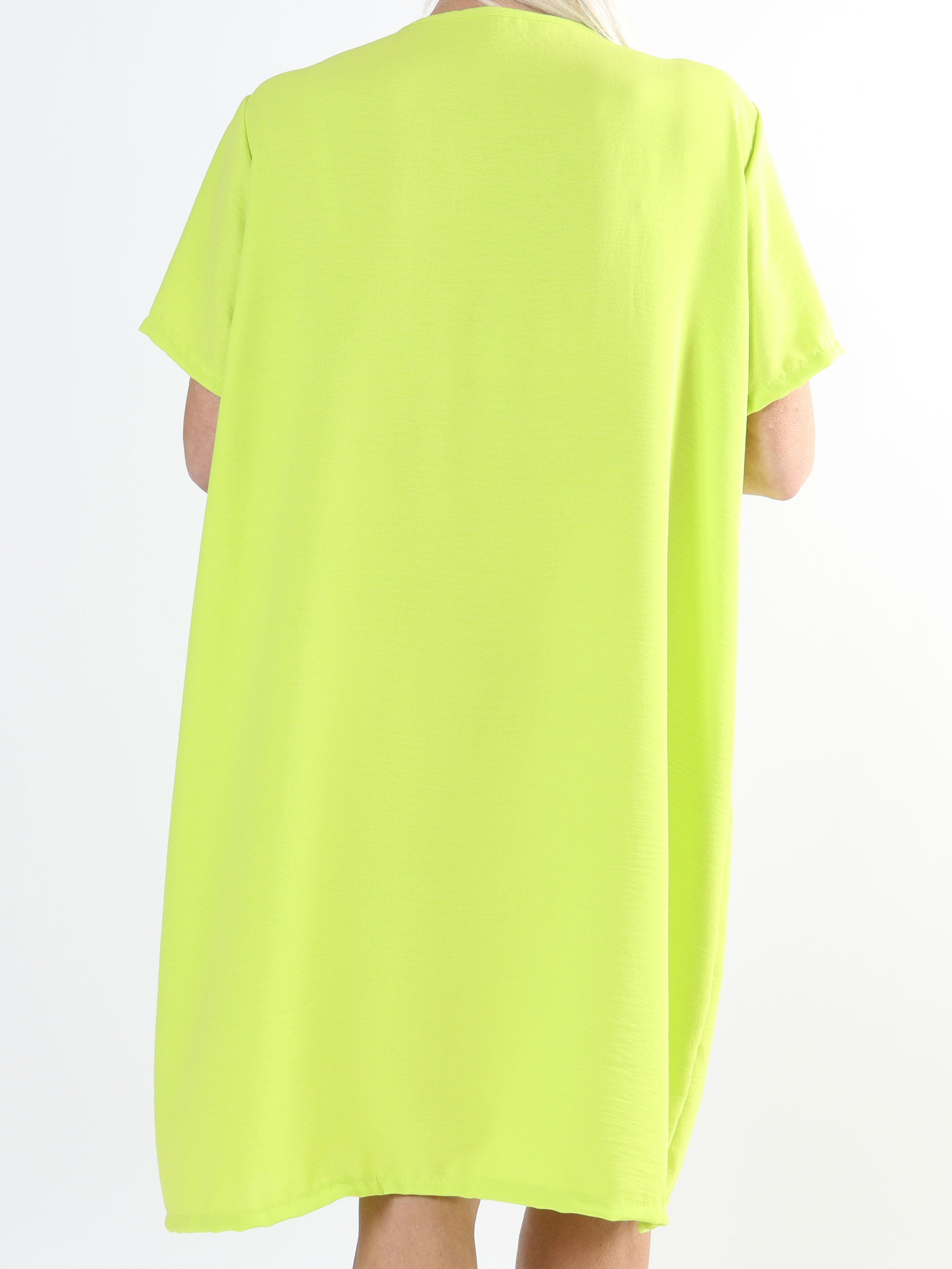 Eldina - Lätt enfärgad tunikaklänning i stora storlekar