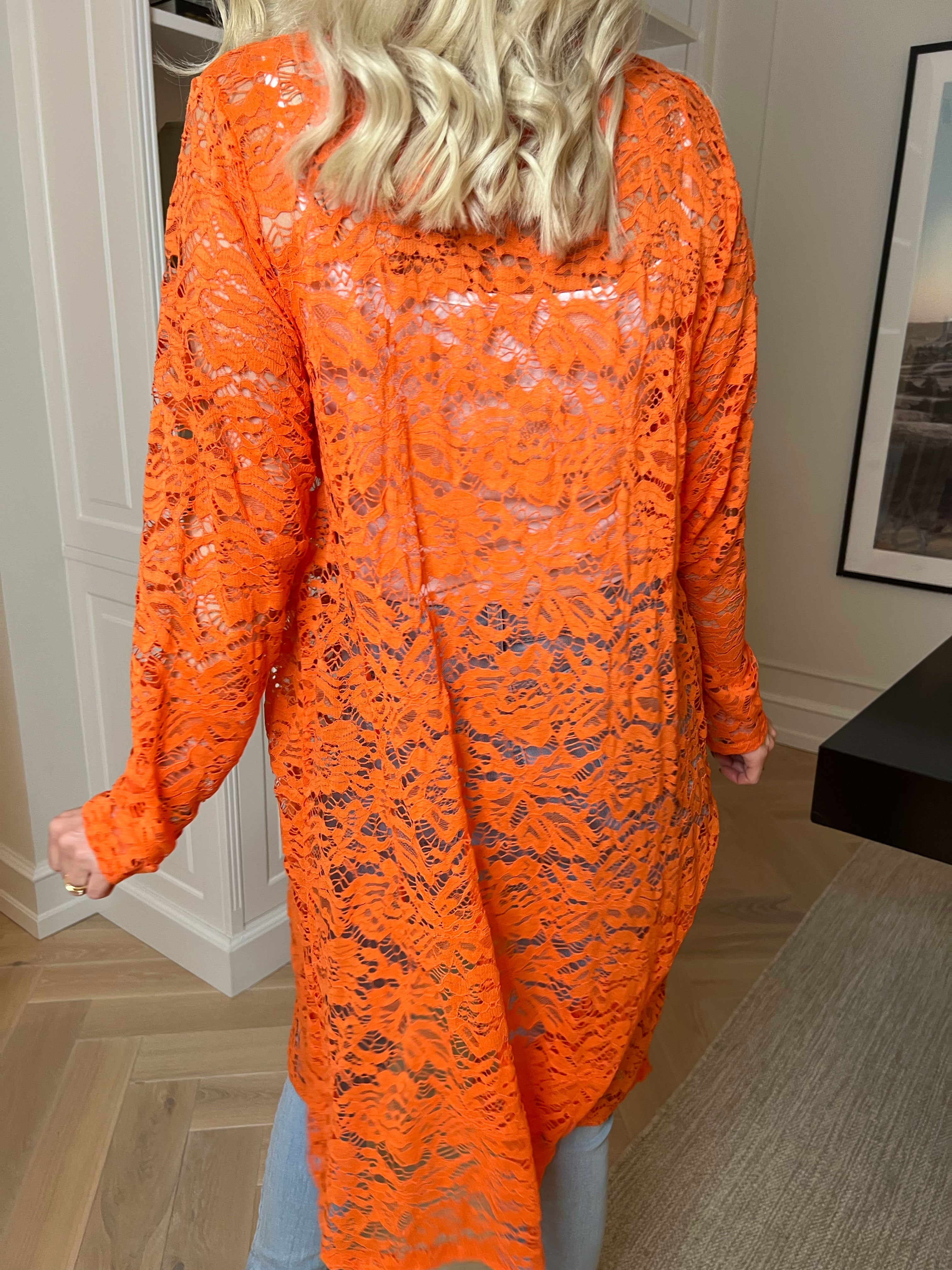 Emery - Blondecardigan med stræk i