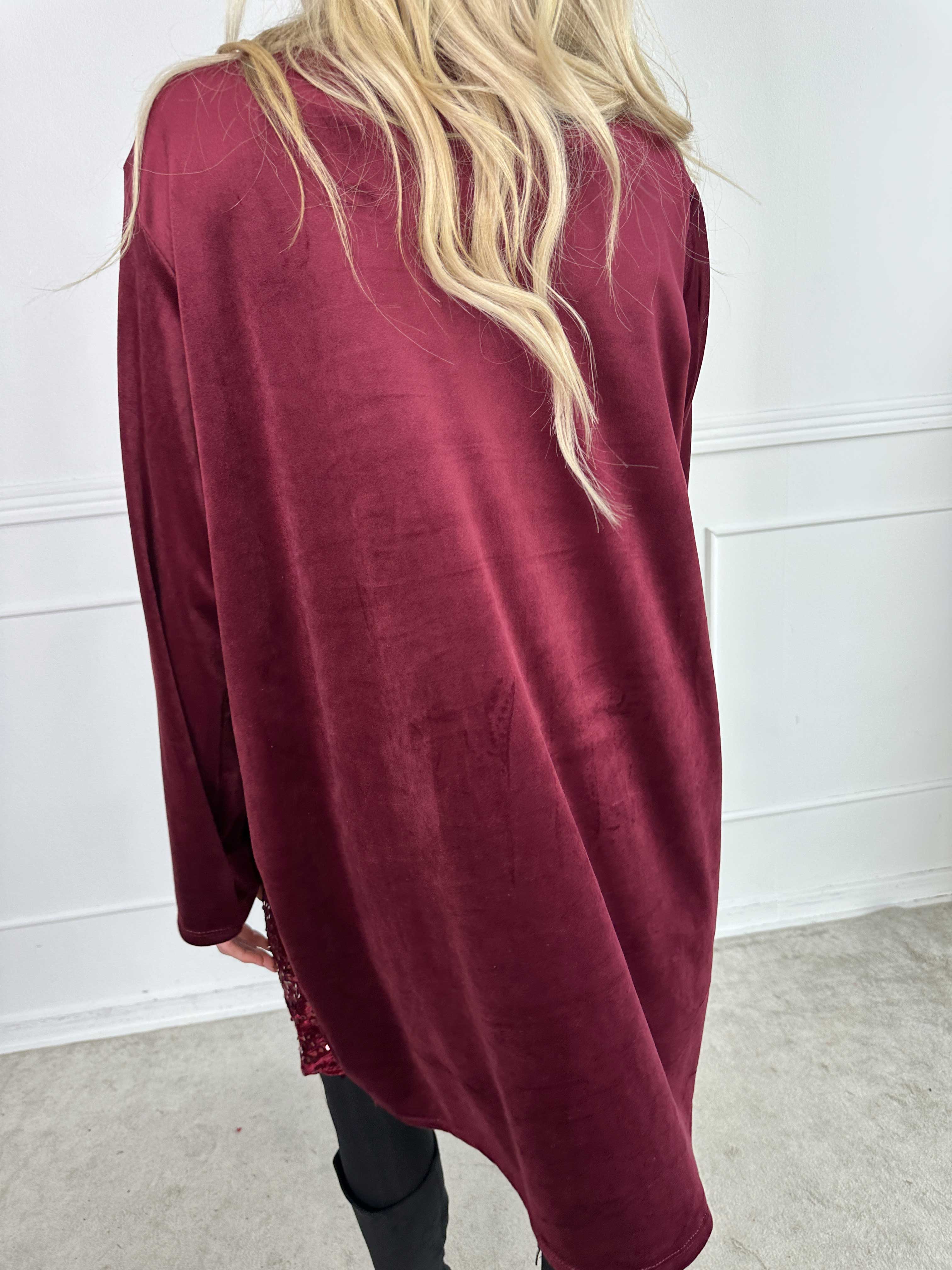 Eumonia - Blød tunikakjole med pailletter