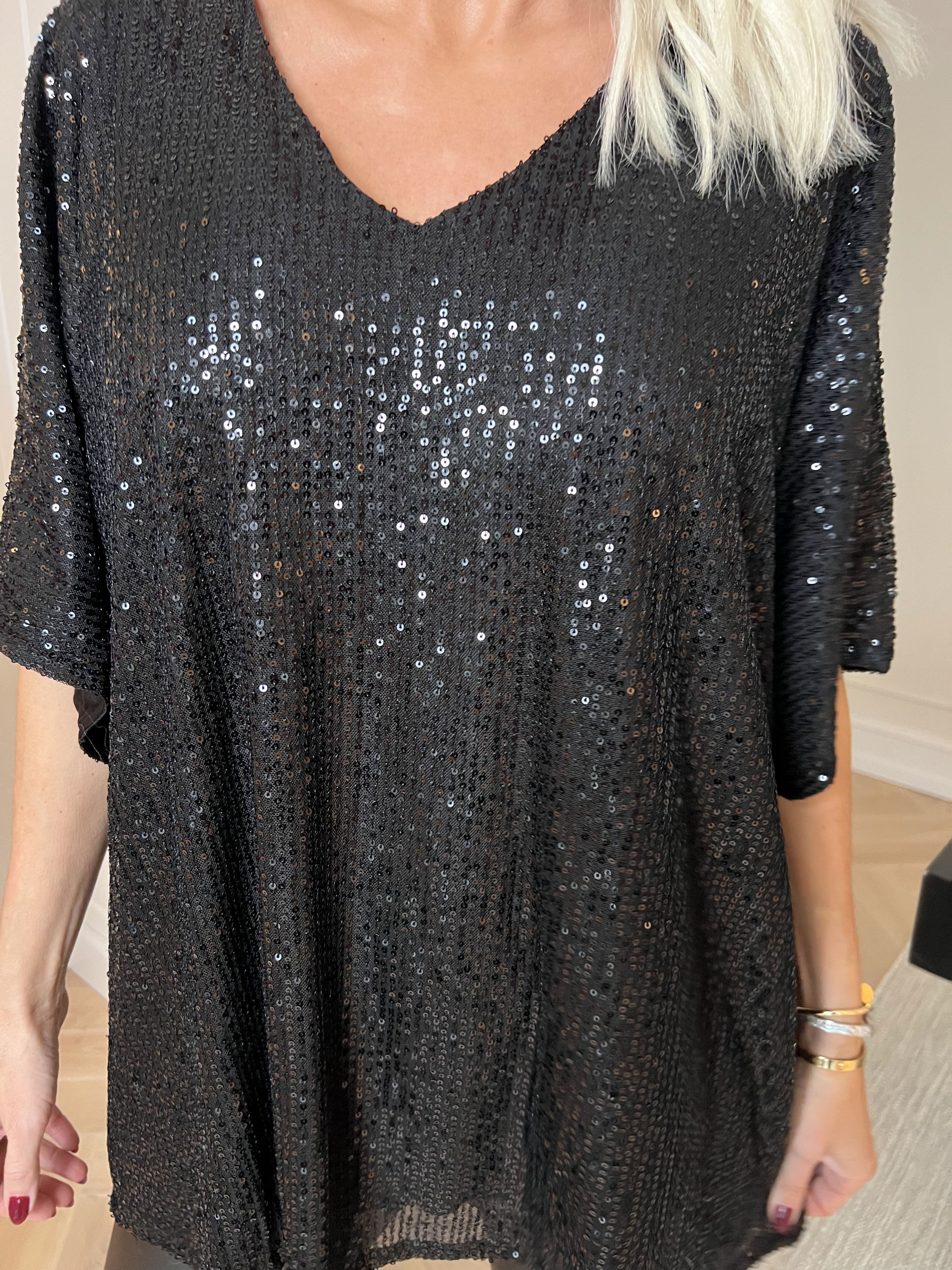 Evandie - Sød glitrende tunika med pailletter