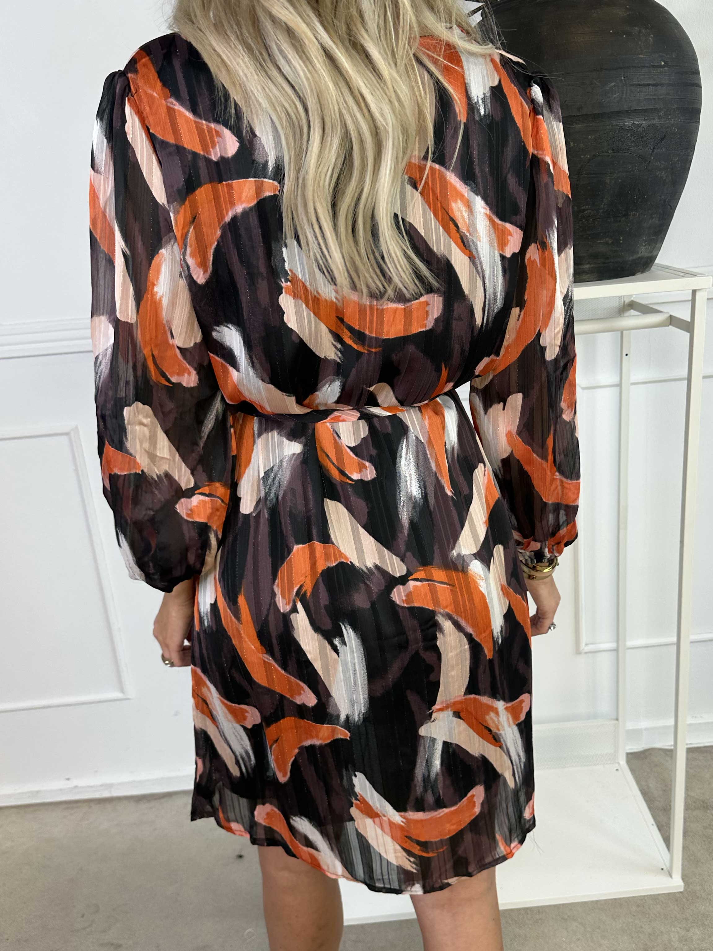 Filipa - Mönstrad tunikaklänning med glittertrådar