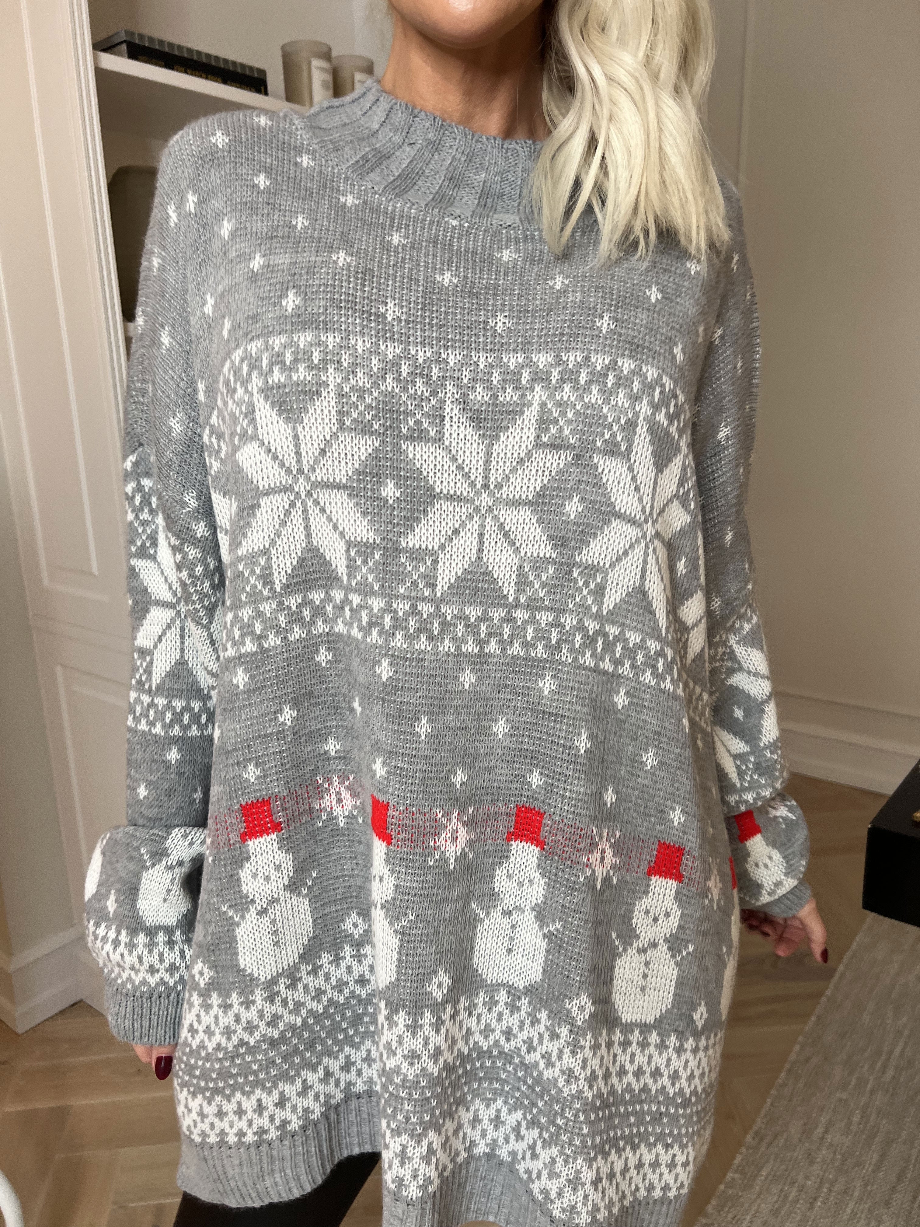 Frosty - Jultröja med snögubbar och snöflingor