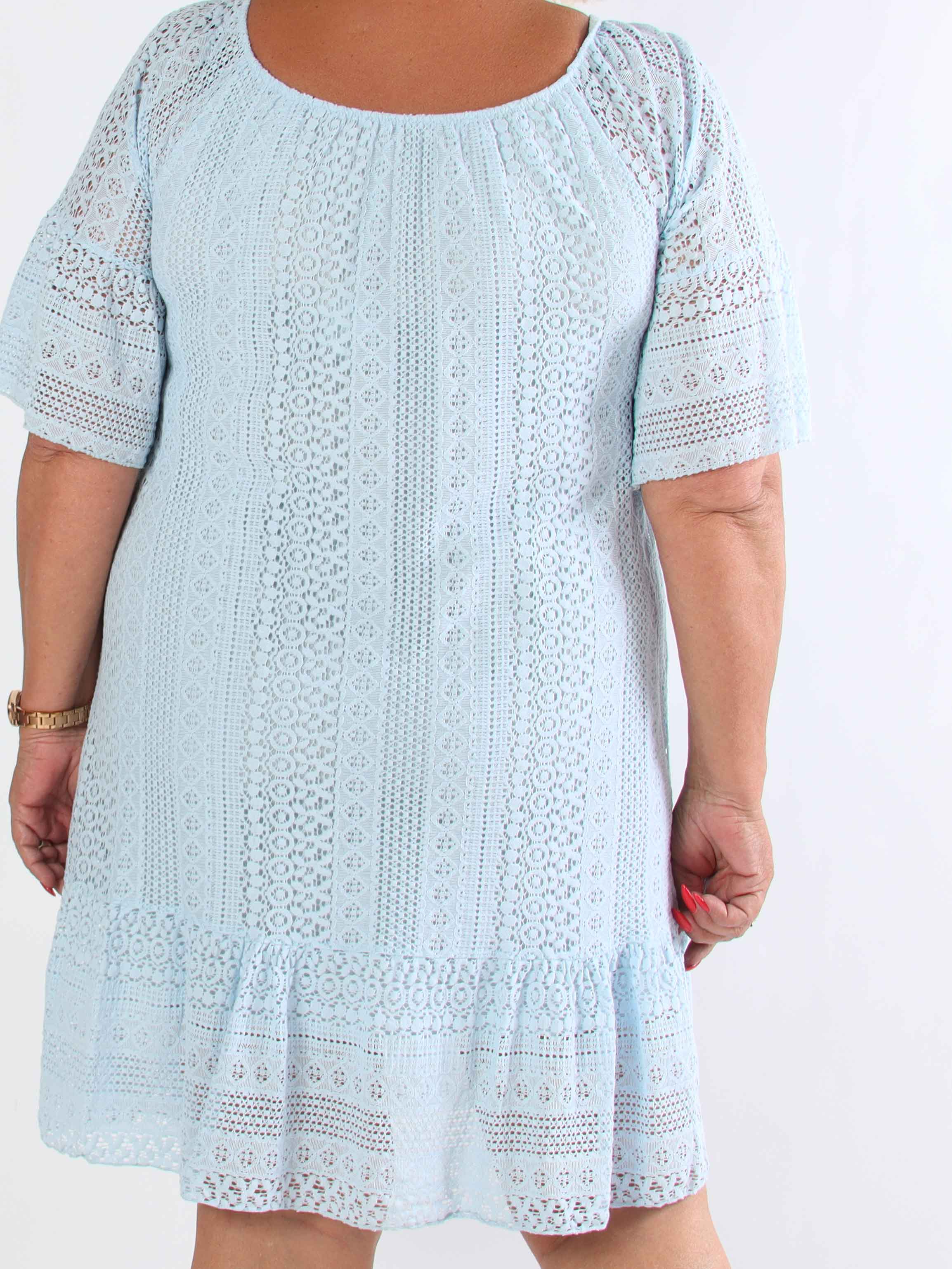 Galateia Sleeves - Plus size klänning i mjuk spets i bomull