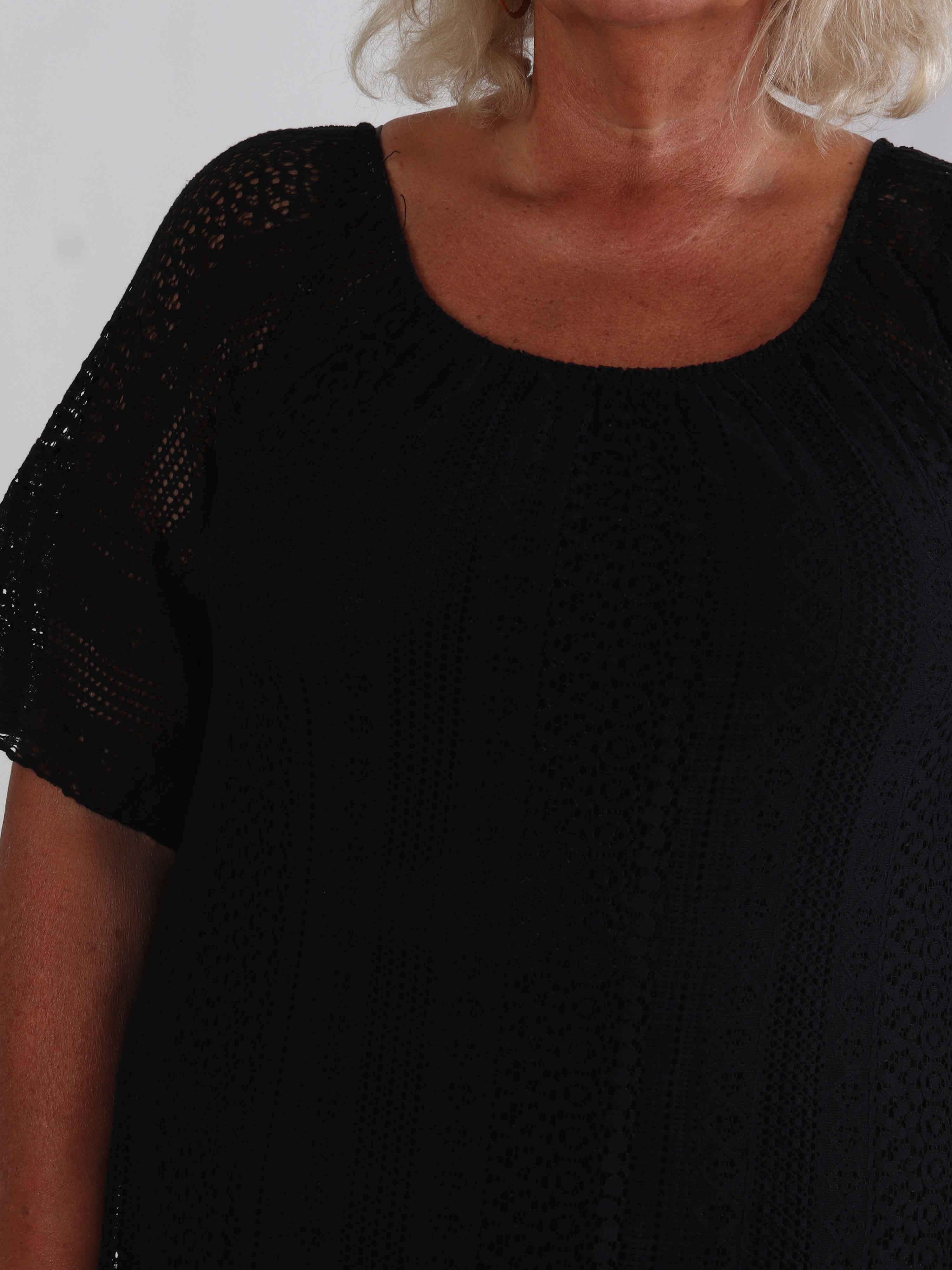 Galateia Sleeves - Plus size klänning i mjuk spets i bomull