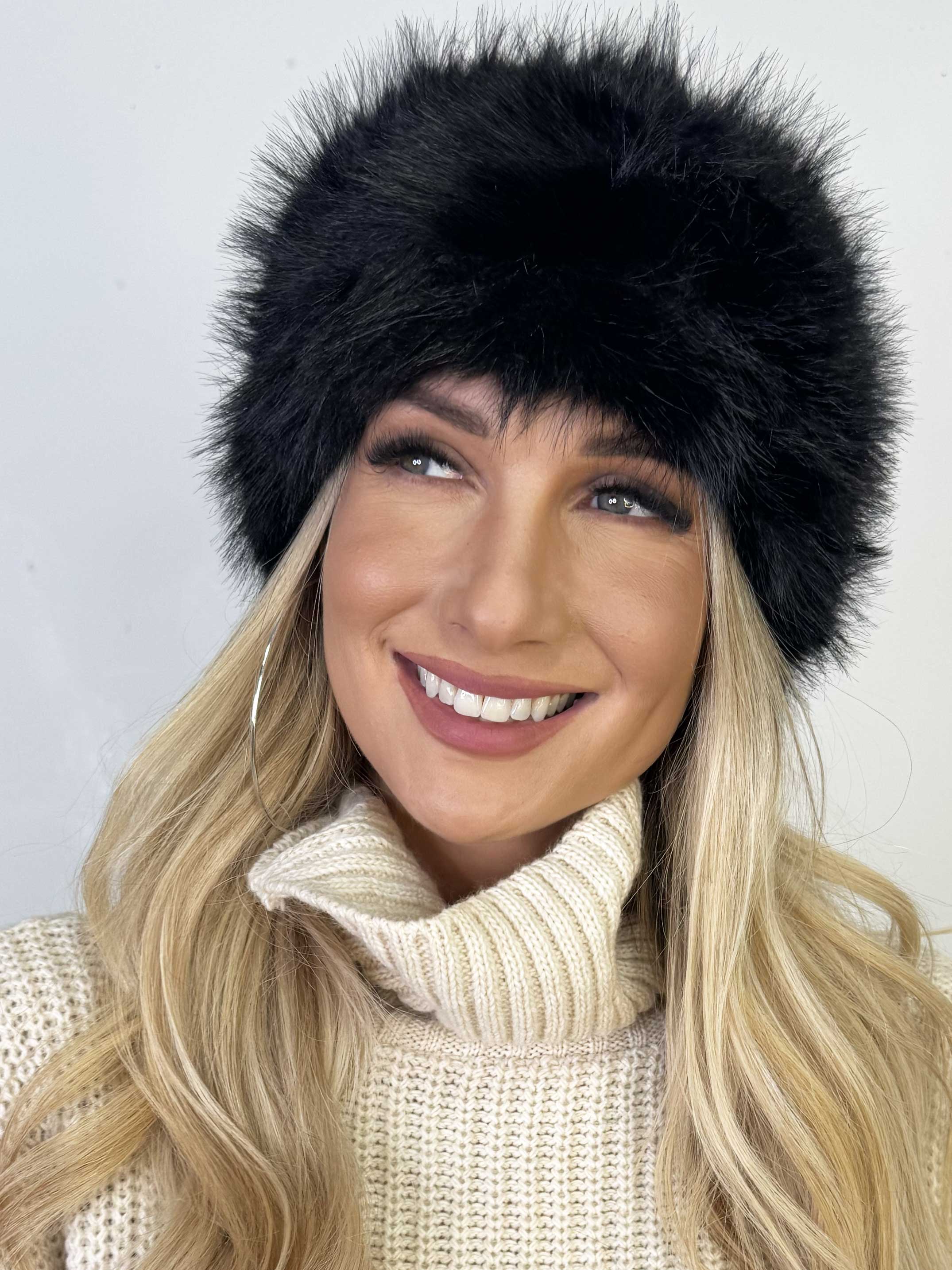 Helga - Pandebånd i fake fur