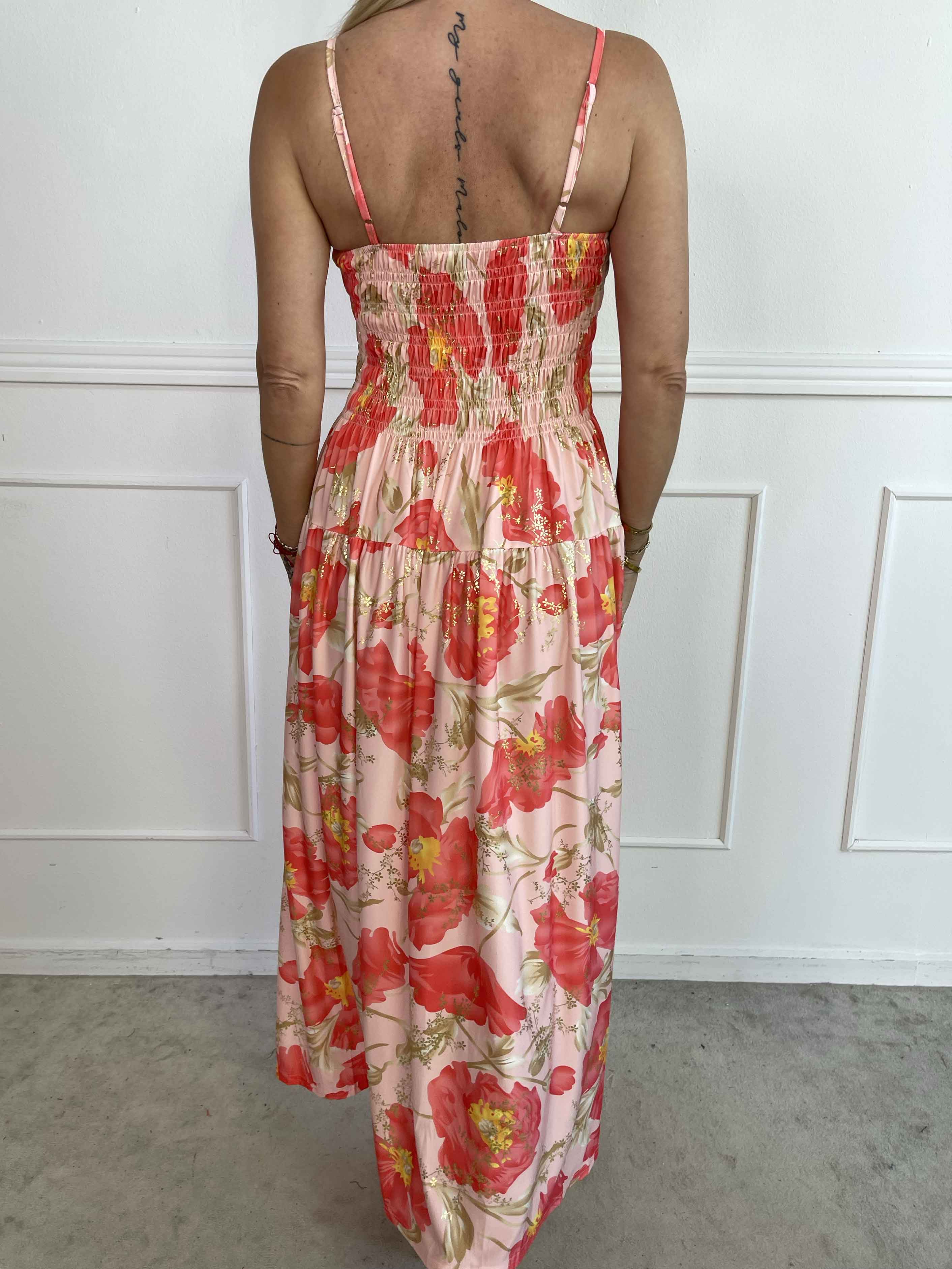 Maira Botanic - Söt stretchig klänning med blommigt tryck och smock