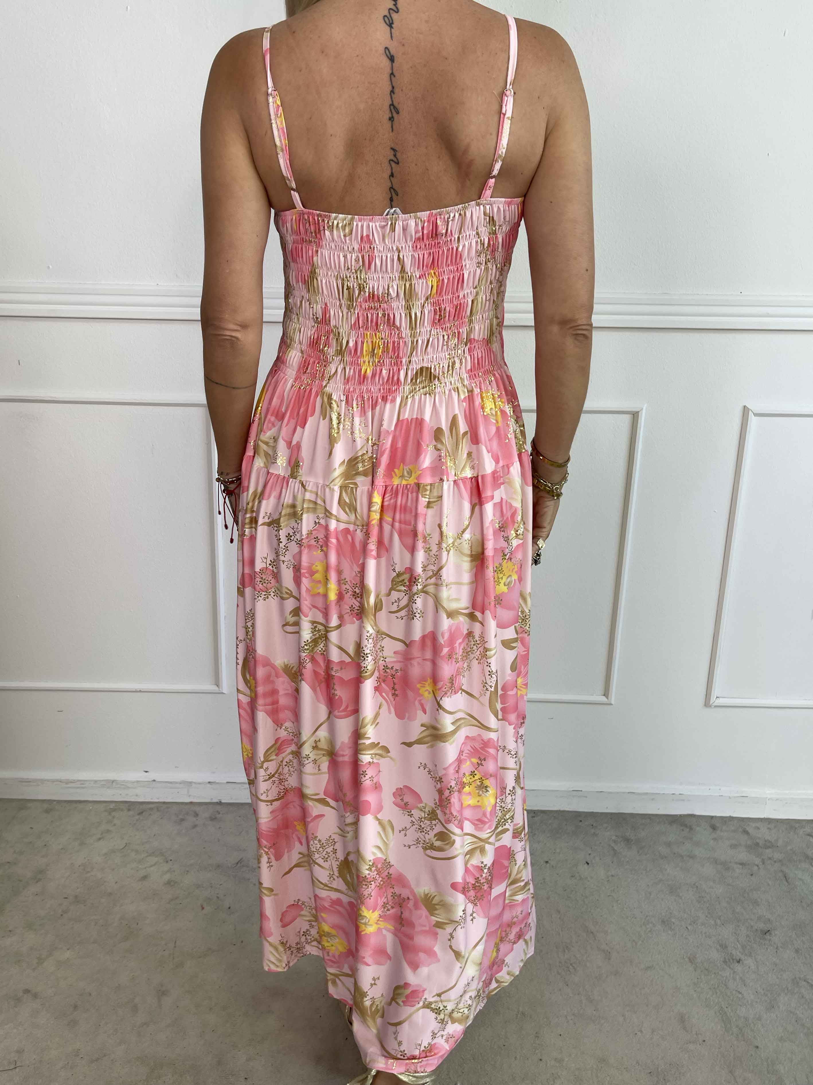 Maira Botanic - Söt stretchig klänning med blommigt tryck och smock