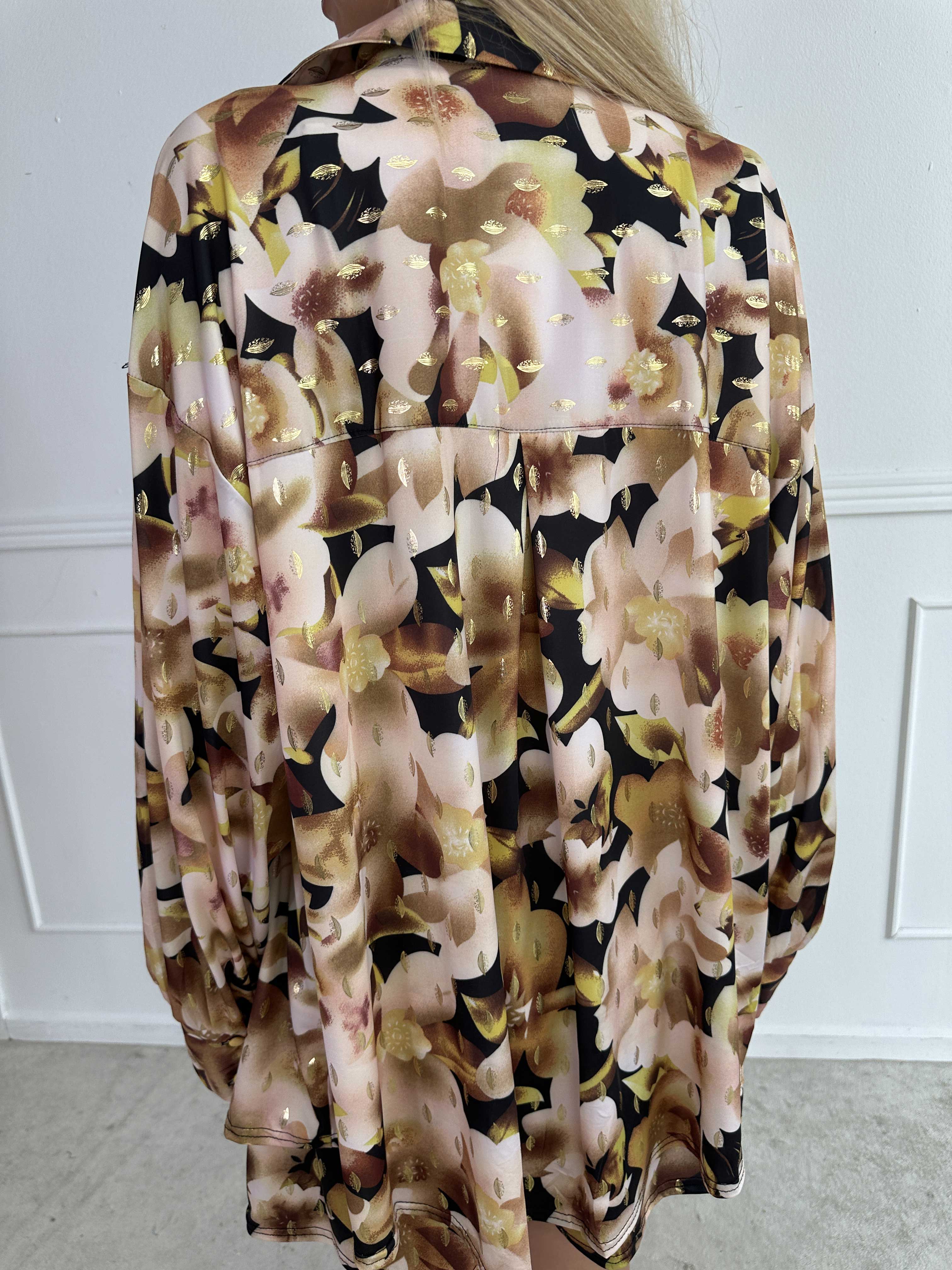 Pamy Sweet Flower - Skjorta i stretchigt blommigt tyg