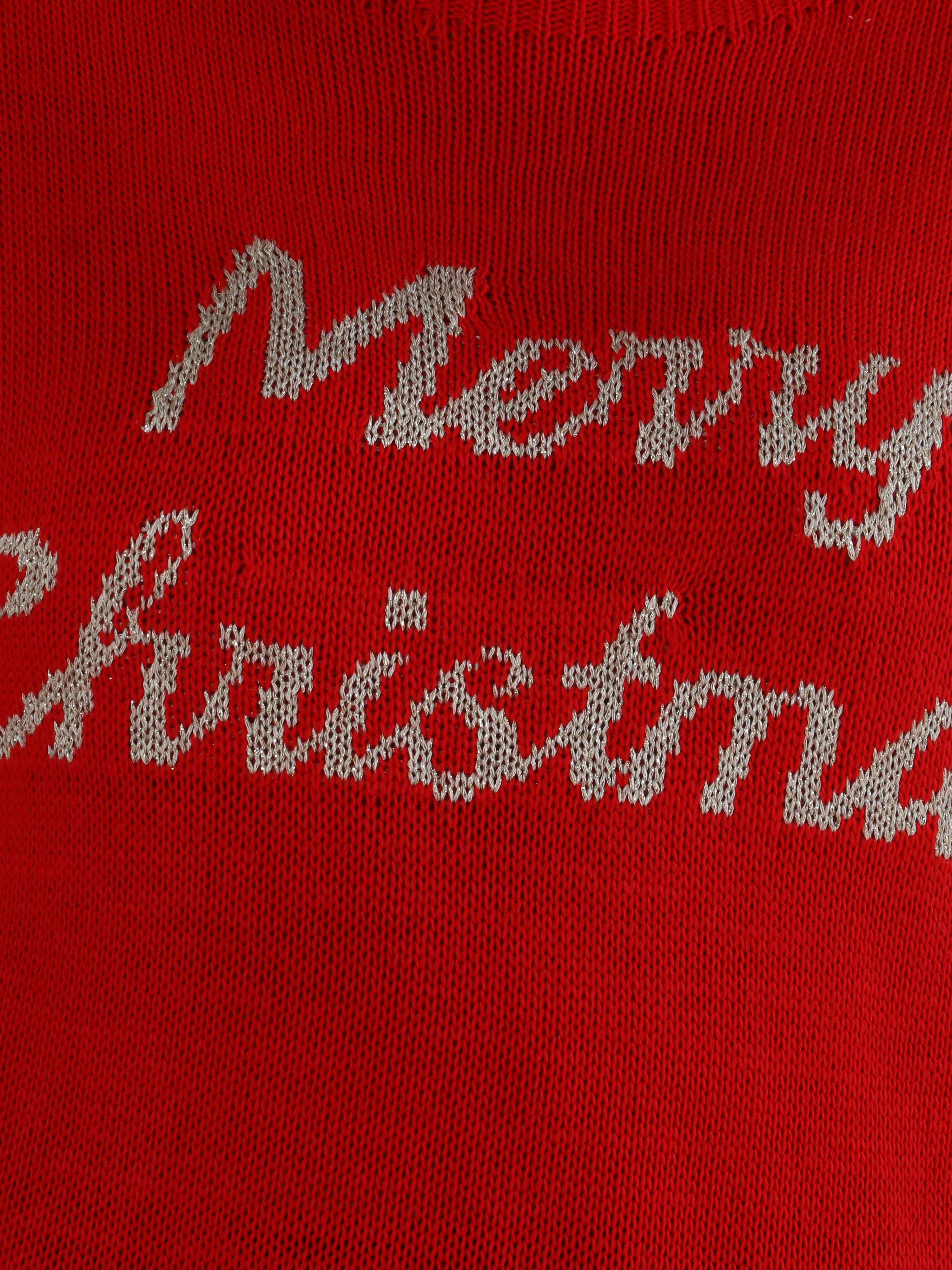 Merry - Plus size julstickade plagg med guldbokstäver