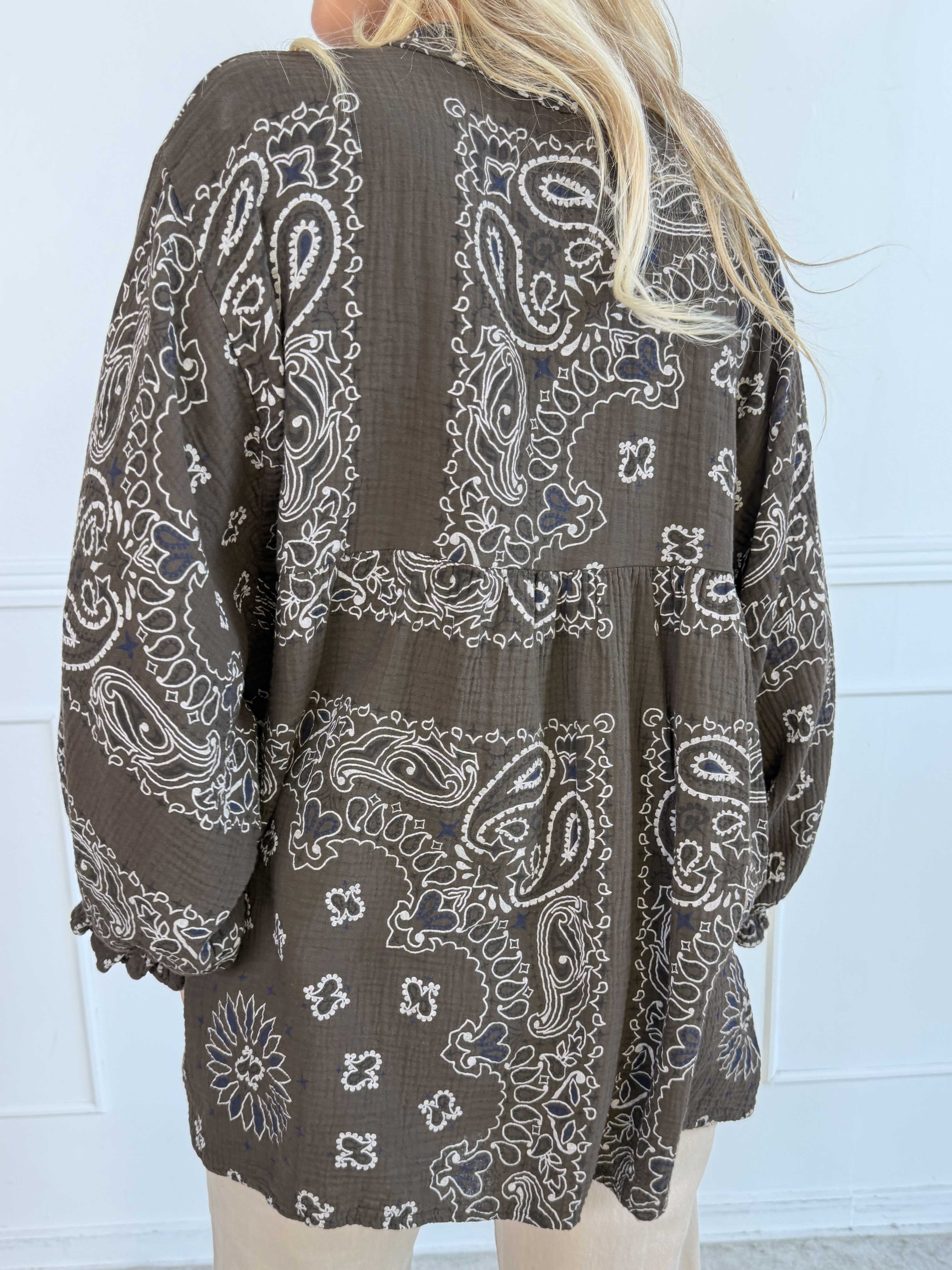 Diva Paisley – Tunika i mjuk bomullsmuslin med paisleymönster