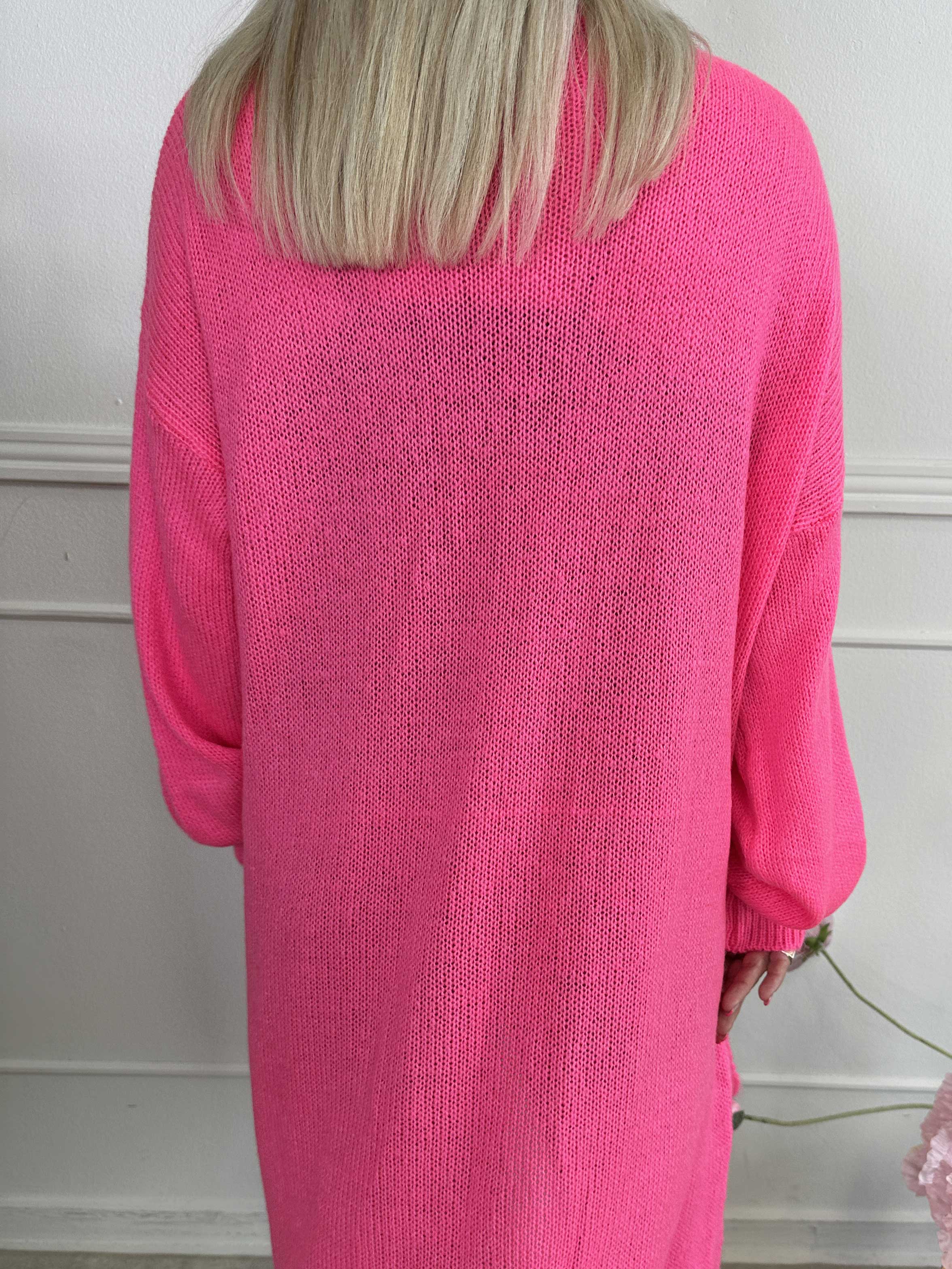 Valentine - Stickad kofta med fickor