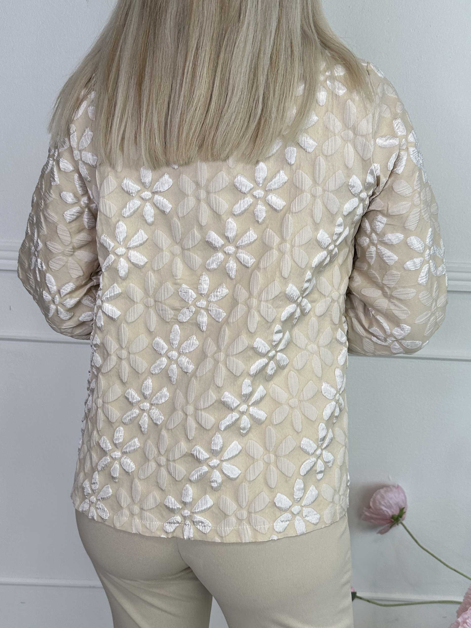 Bethany - Lätt skjortjacka med blommigt mönster