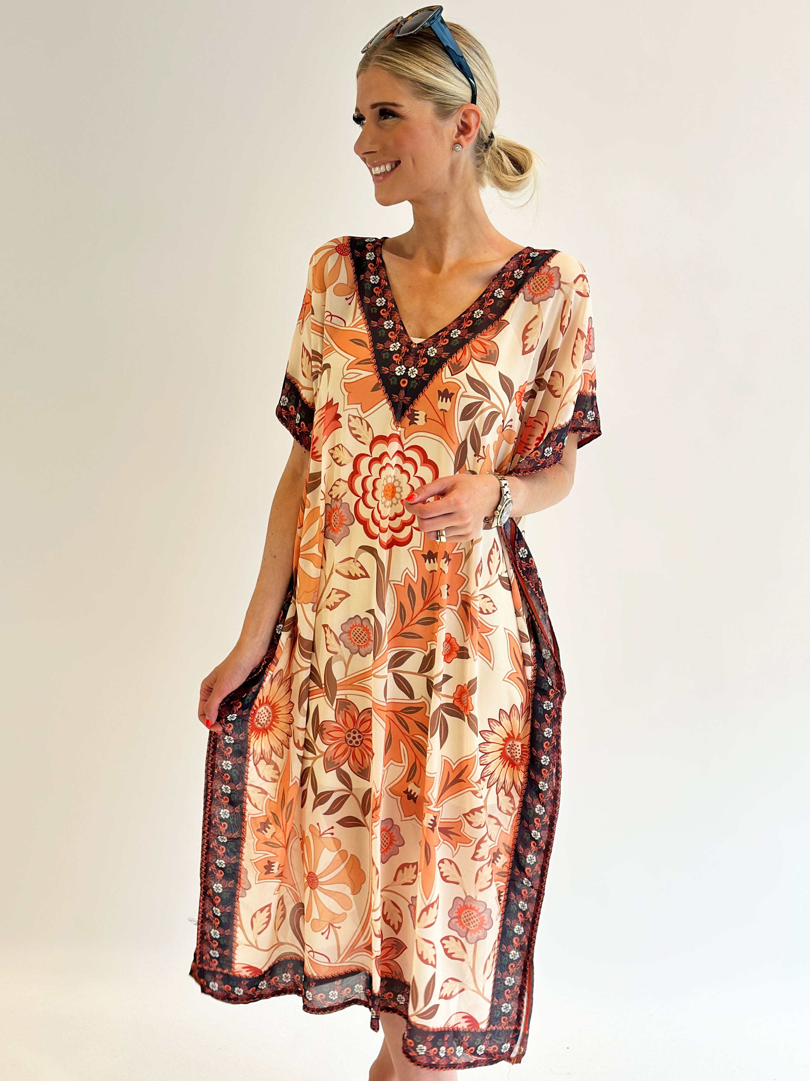 Marta - Lång tunika med mönster