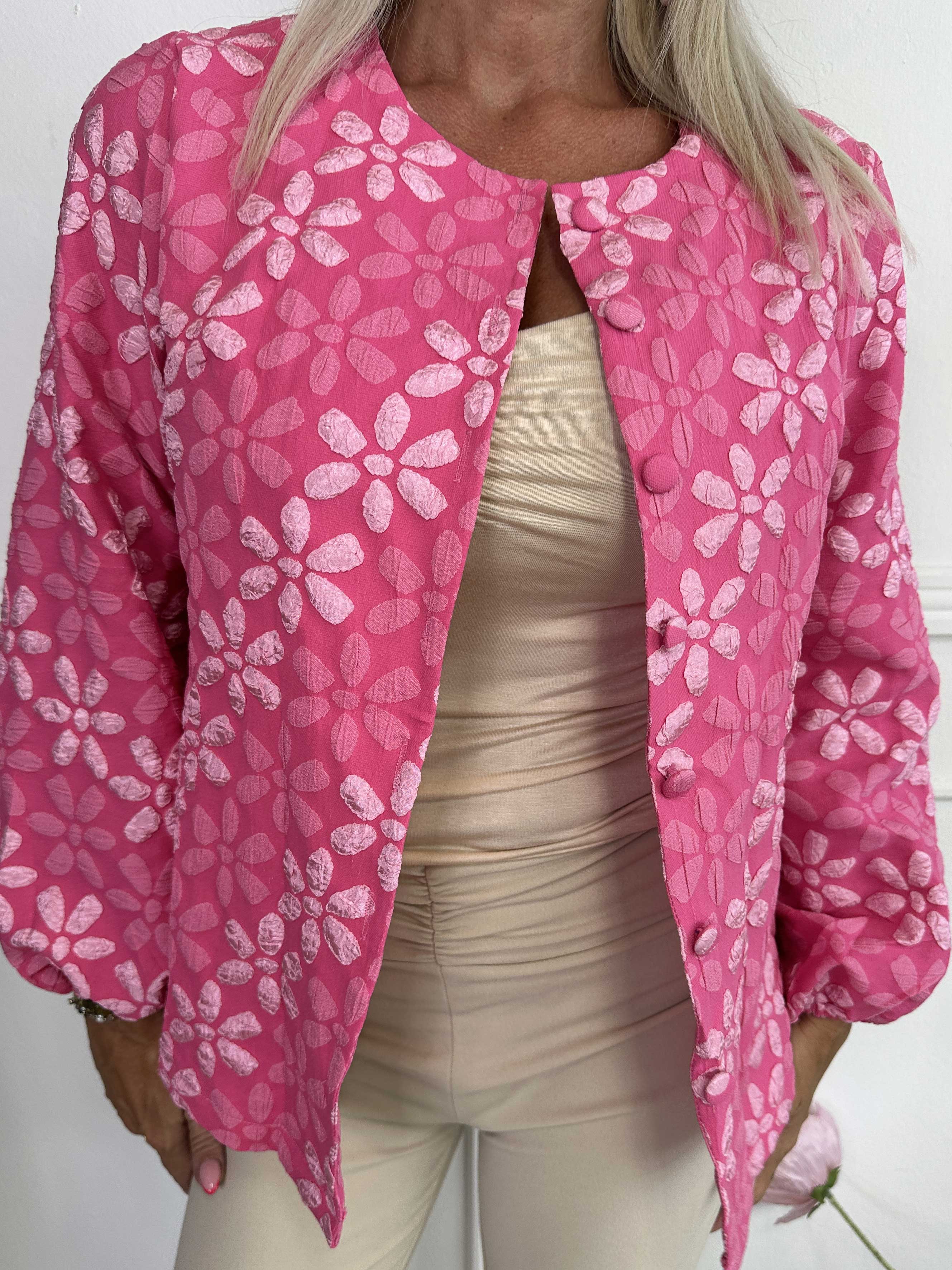 Bethany - Lätt skjortjacka med blommigt mönster