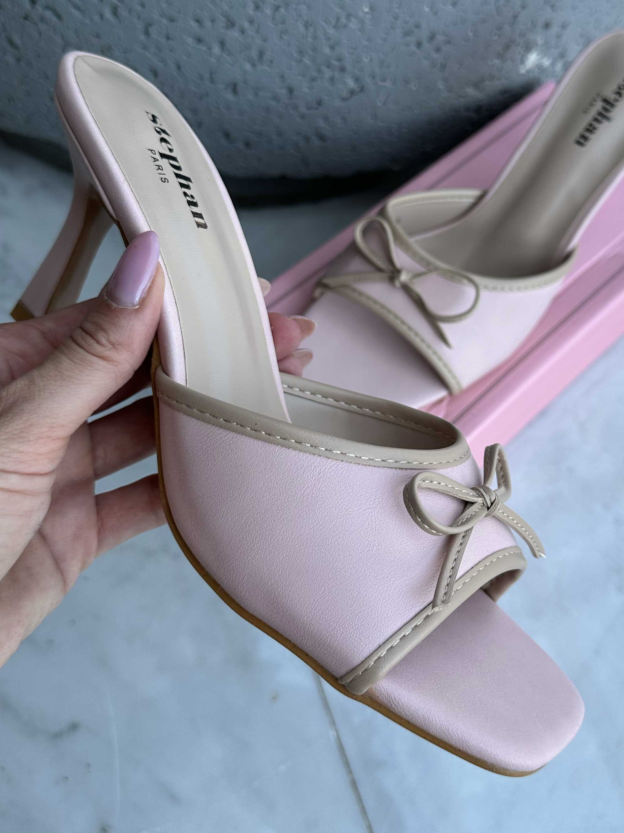 Lines - Söta stilettklackar med liten rosett