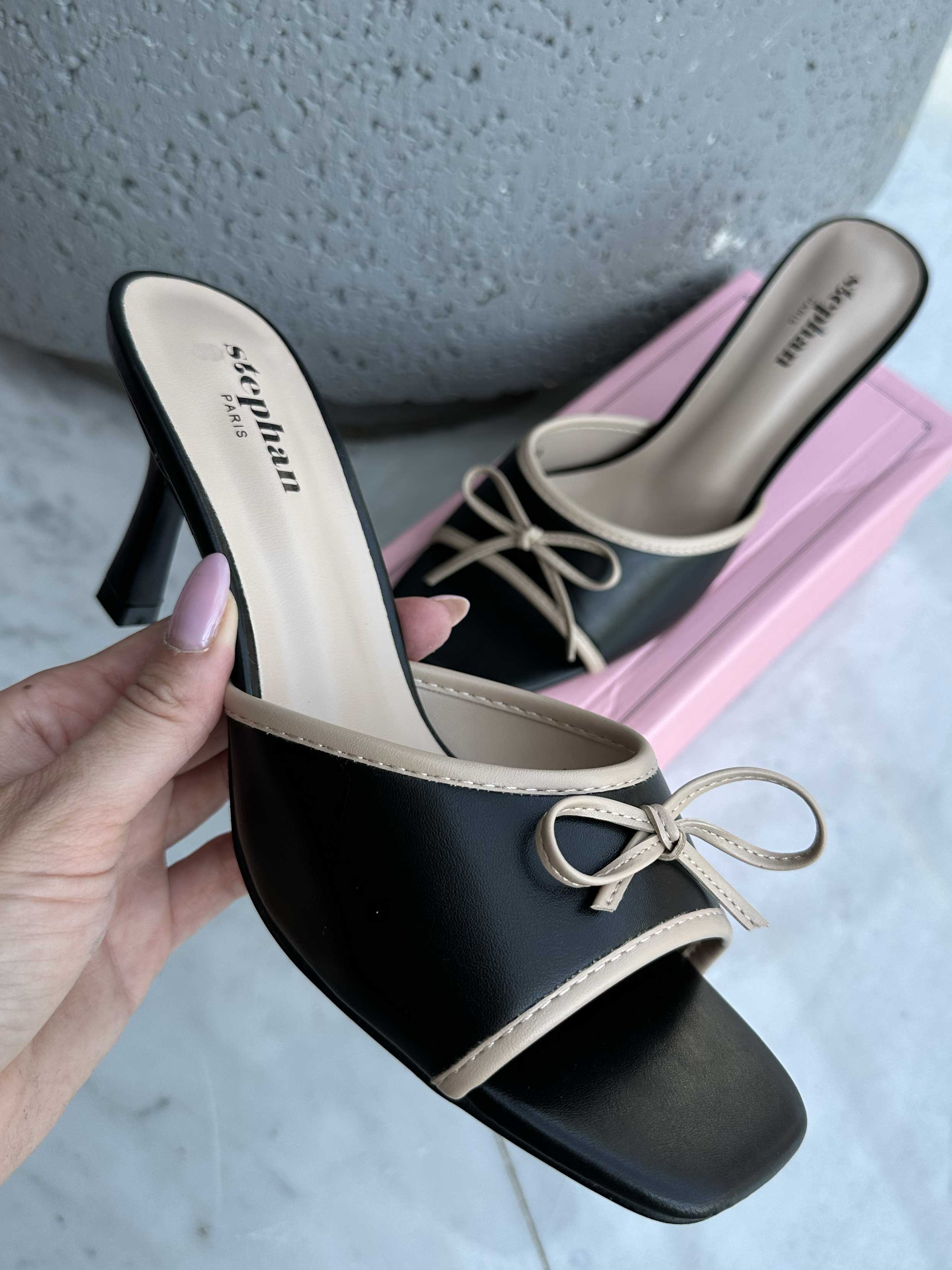 Lines - Söta stilettklackar med liten rosett