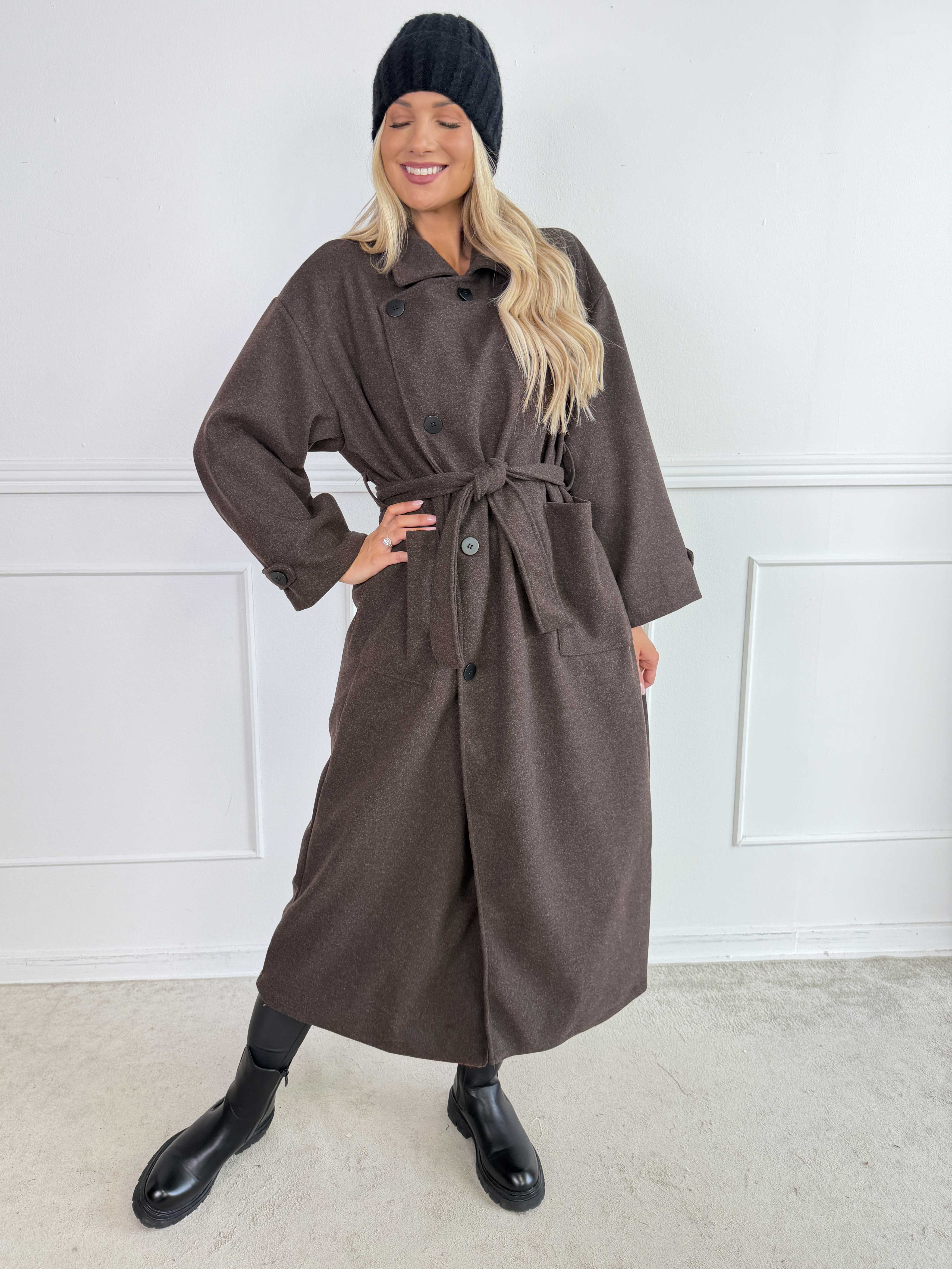 Gianna – Snygg och mjuk trenchcoat med stora fickor
