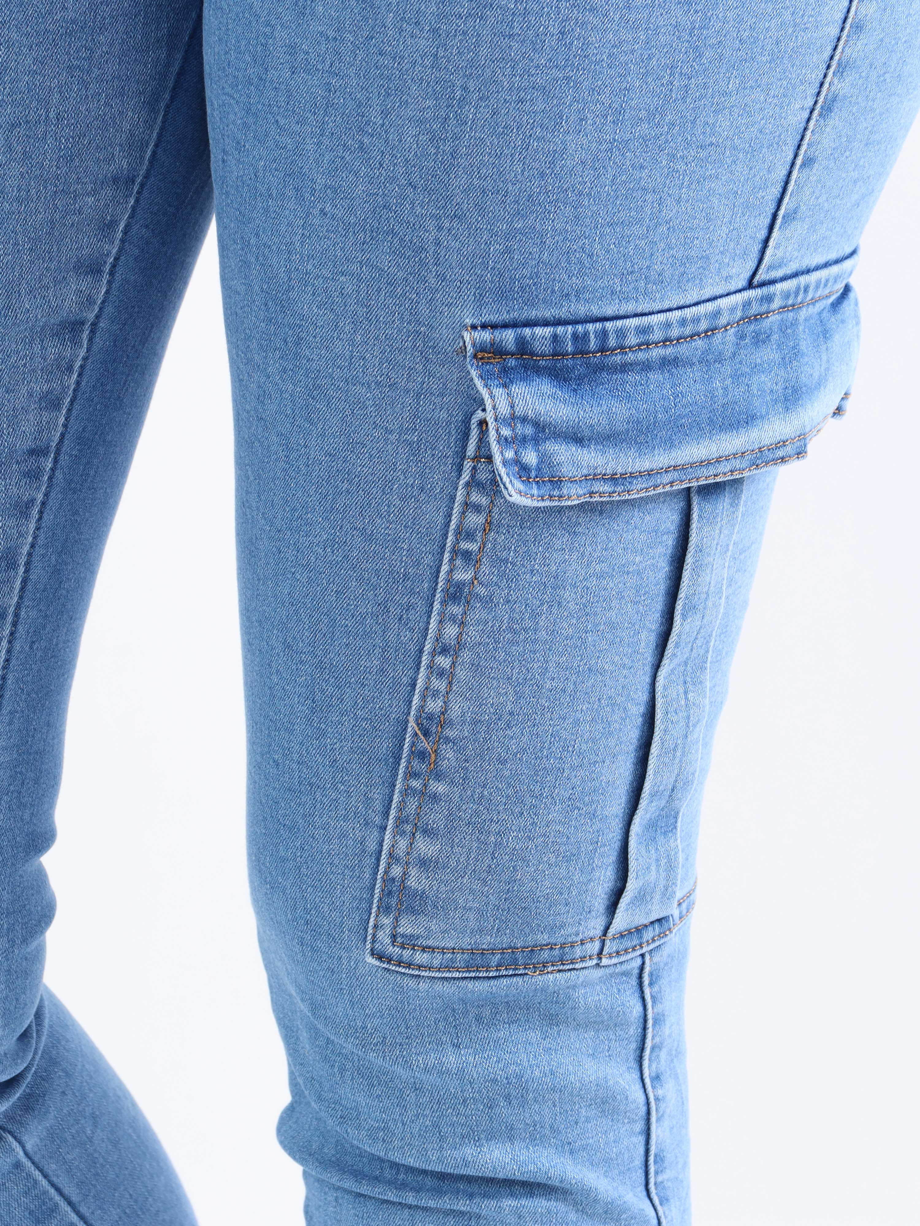 Lee Cargo - Elastiska jeans med sidfickor