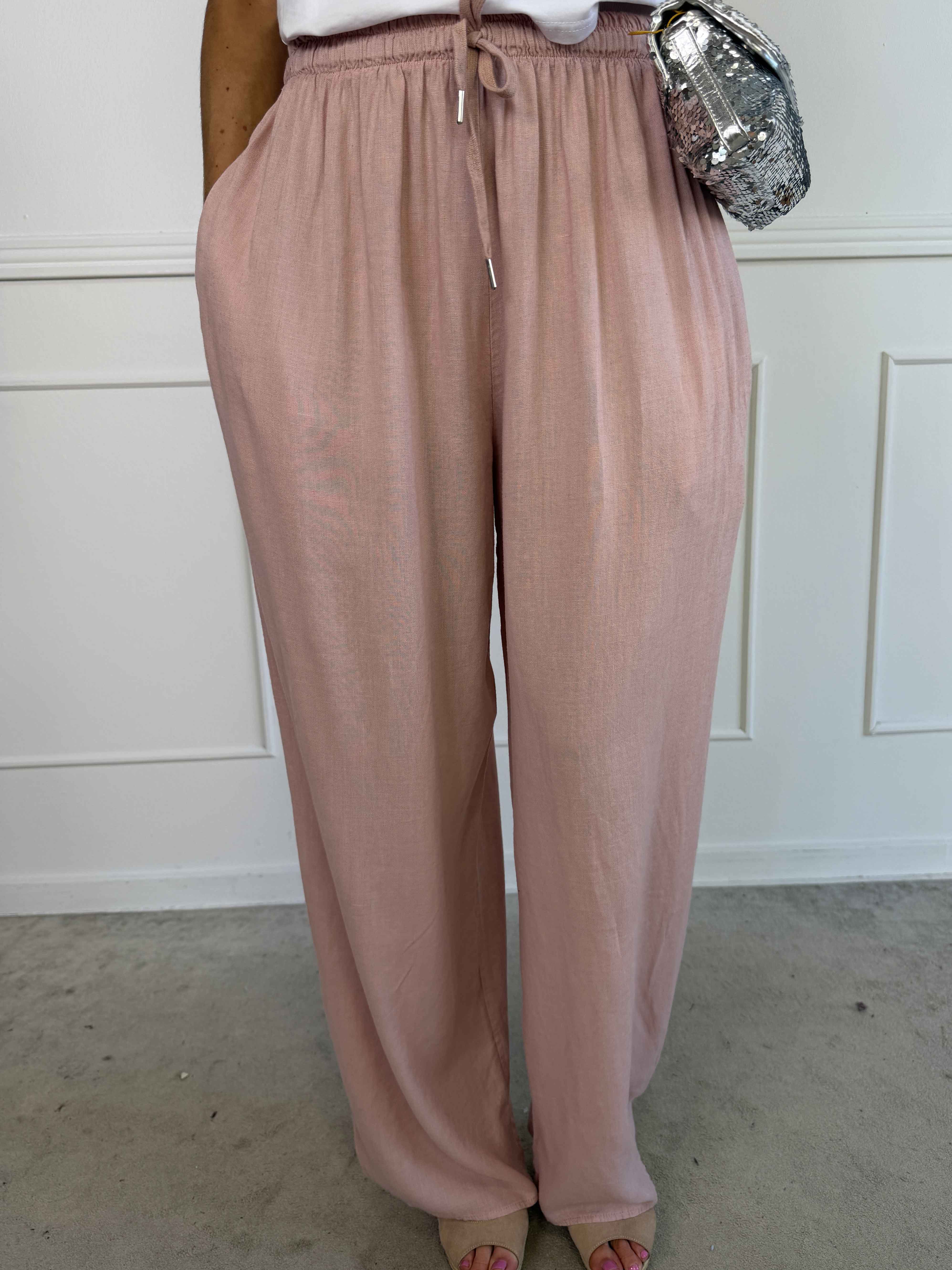 Clara - Vida byxor i viskos och linne