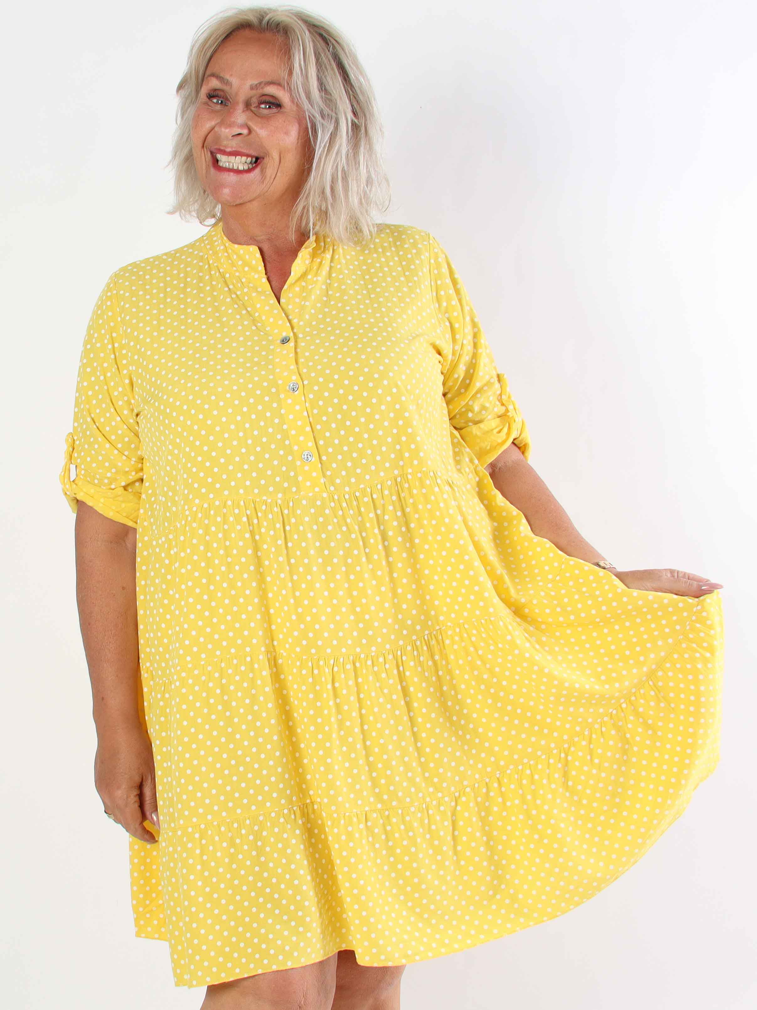 Dotti Short - Klänning med lager på lager-look i viskos