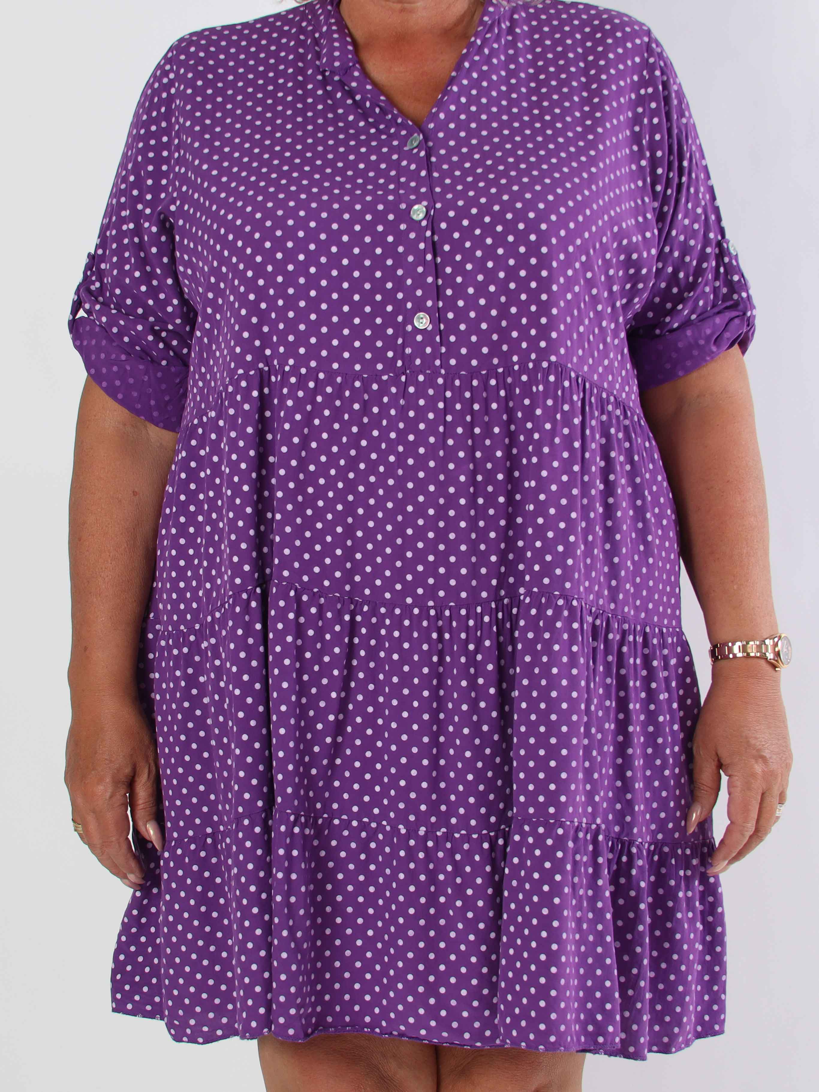 Dotti Short - Klänning med lager på lager-look i viskos