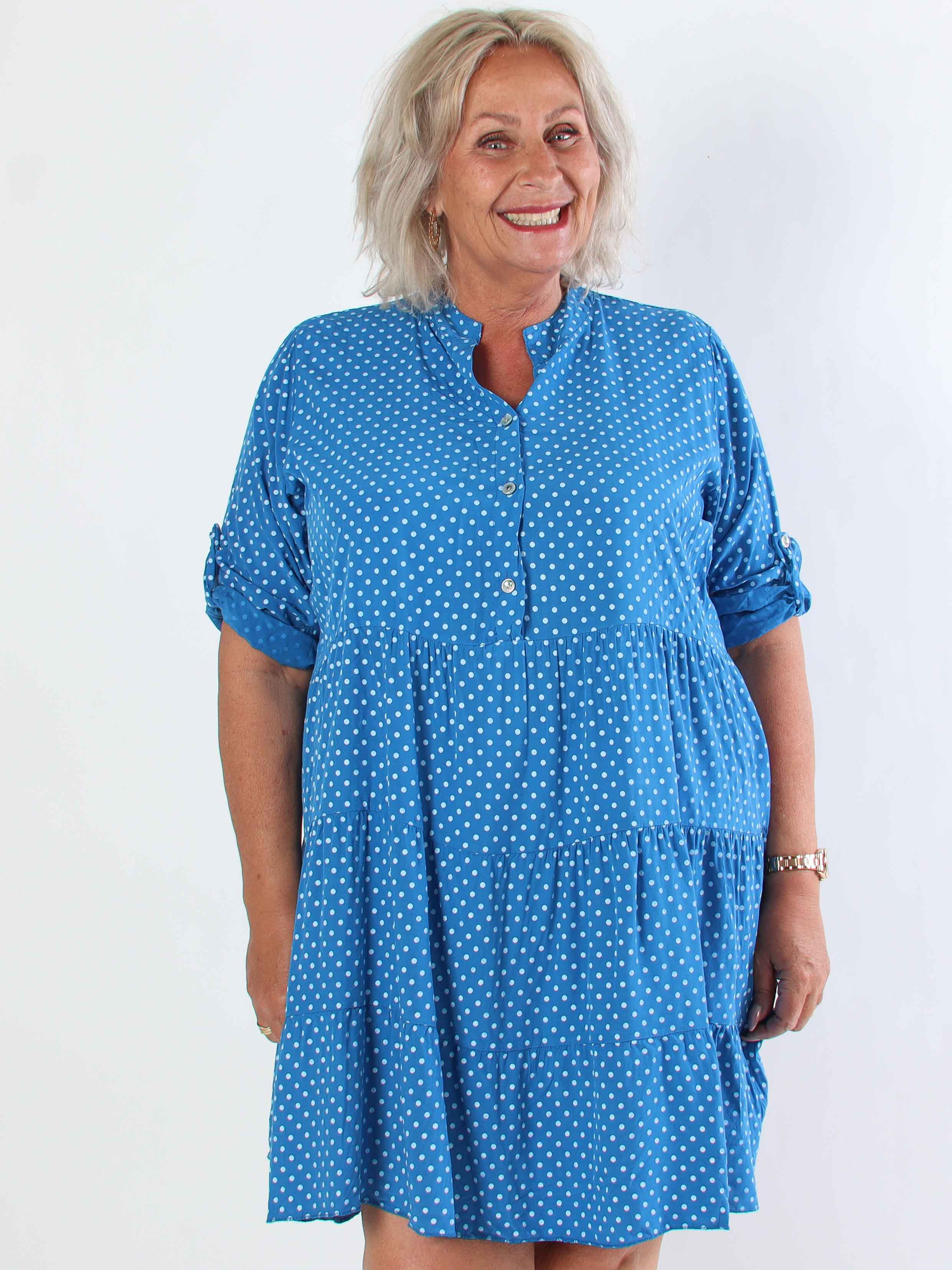 Dotti Short - Klänning med lager på lager-look i viskos